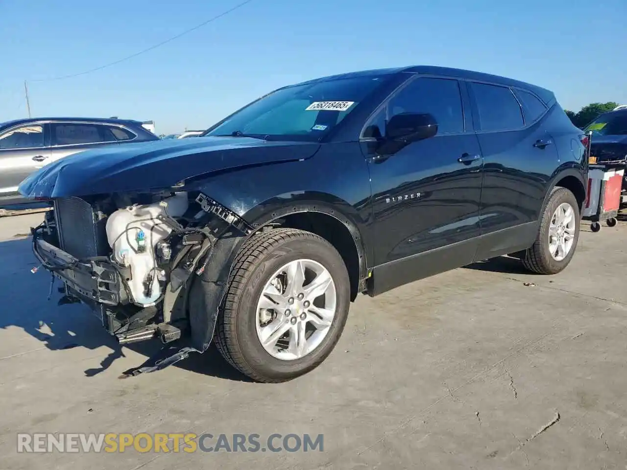 1 Photograph of a damaged car 3GNKBBRAXMS548961 CHEVROLET BLAZER 2021