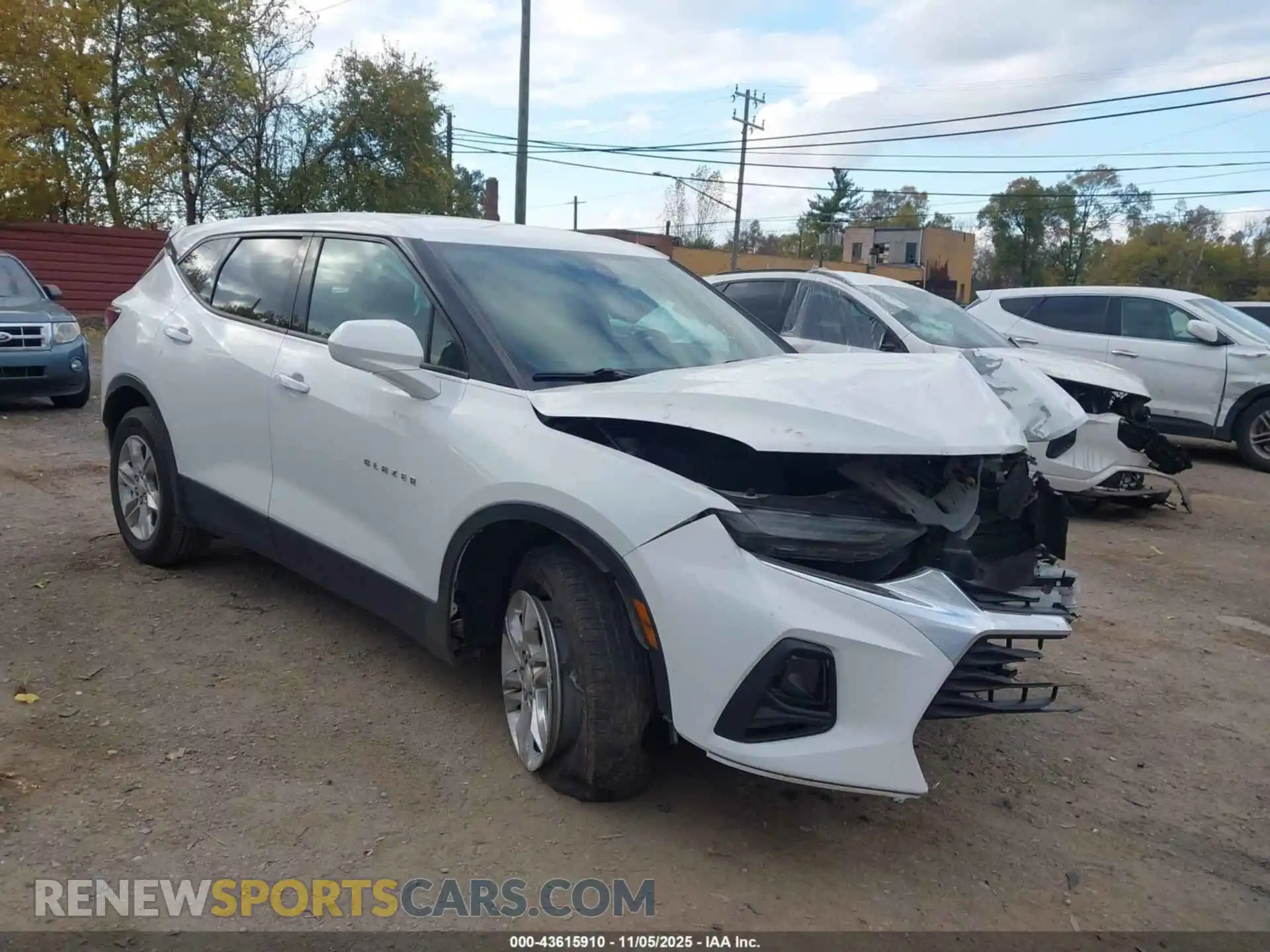 1 Photograph of a damaged car 3GNKBCR40MS544255 CHEVROLET BLAZER 2021