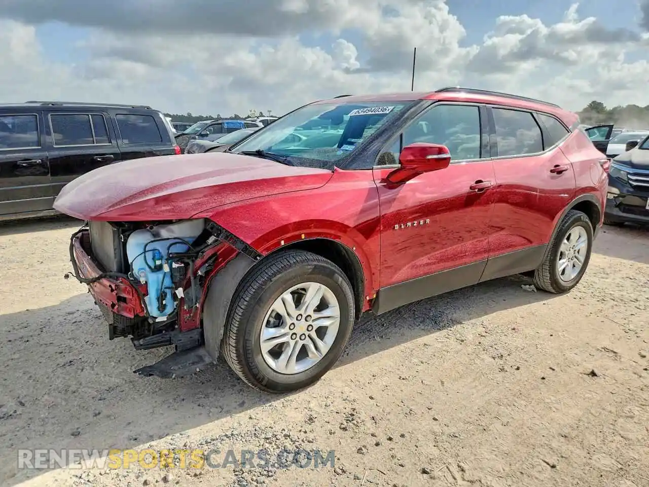 1 Фотография поврежденного автомобиля 3GNKBCR44MS577808 CHEVROLET BLAZER 2021