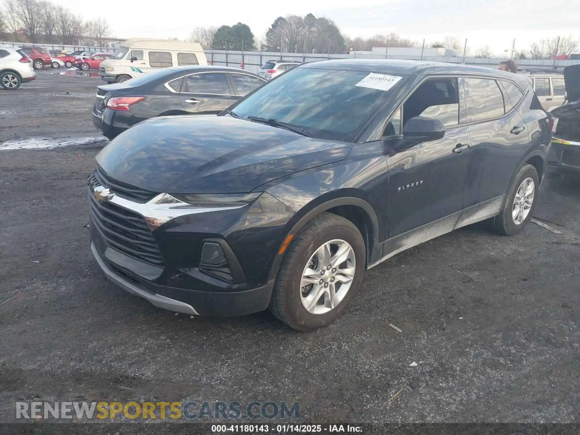 2 Photograph of a damaged car 3GNKBCR45MS538628 CHEVROLET BLAZER 2021