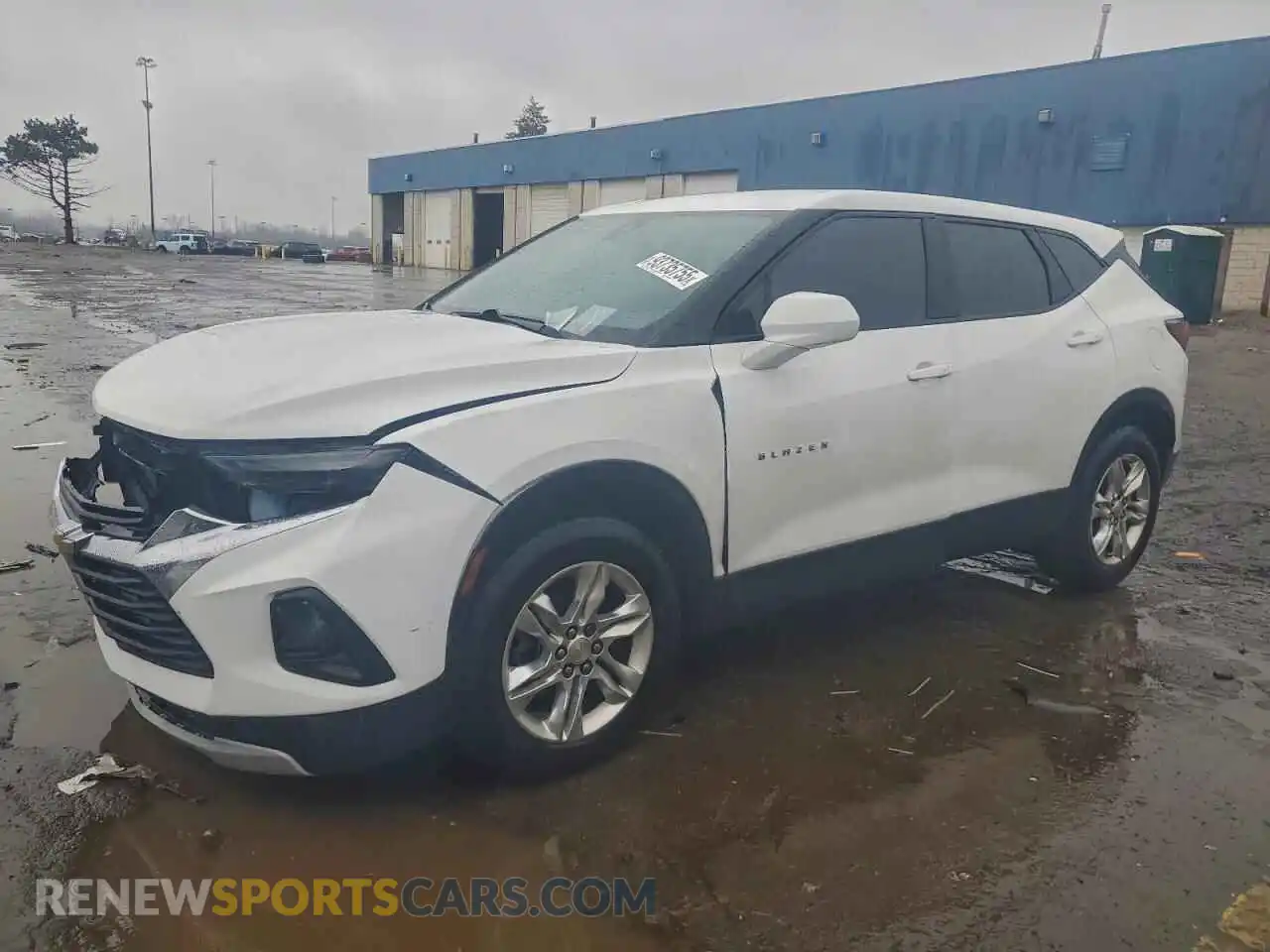 1 Photograph of a damaged car 3GNKBCR46MS571122 CHEVROLET BLAZER 2021