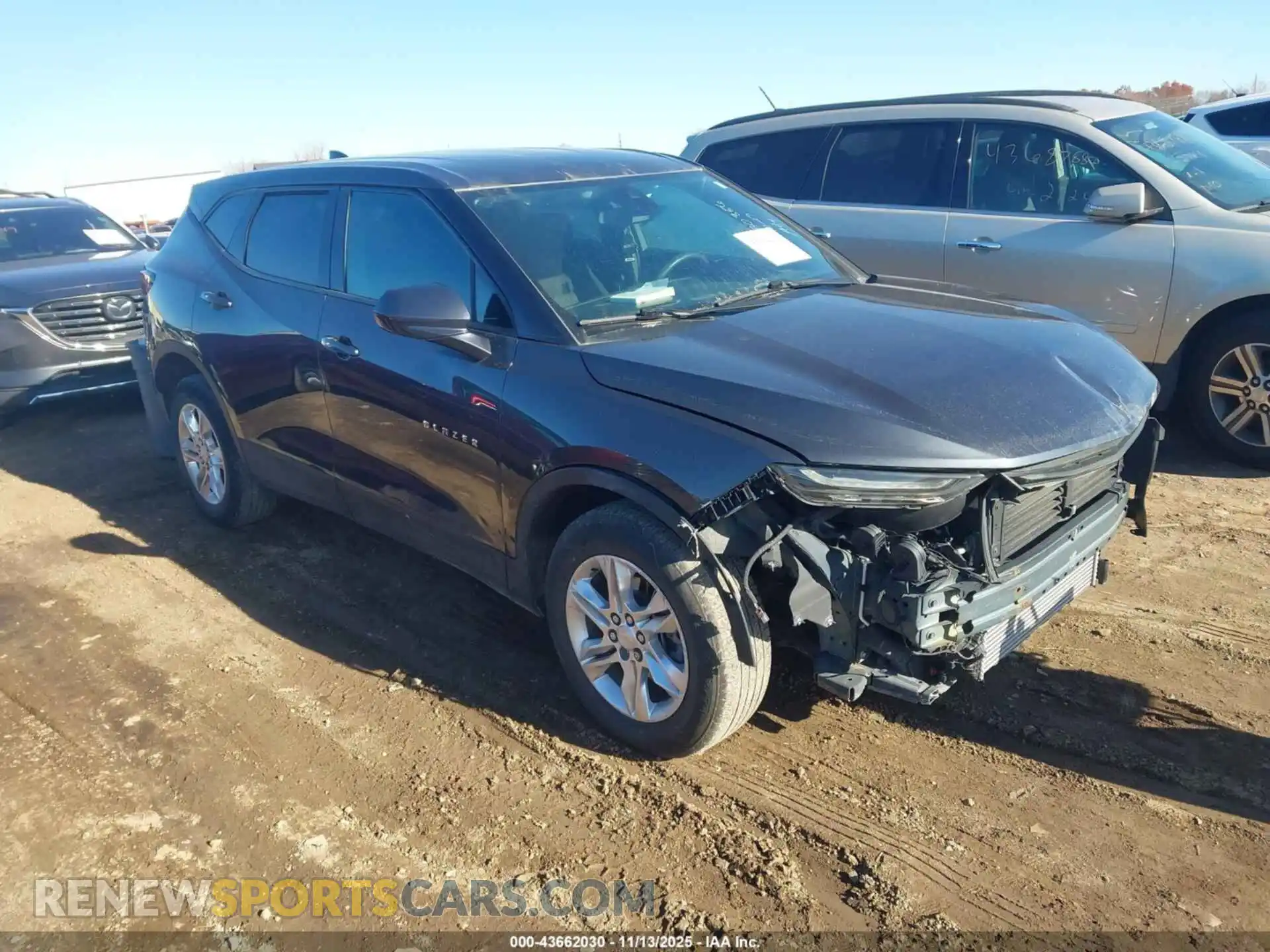 1 Photograph of a damaged car 3GNKBCR4XMS580356 CHEVROLET BLAZER 2021