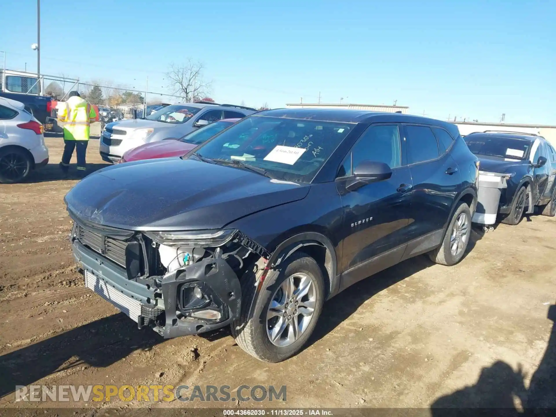 2 Photograph of a damaged car 3GNKBCR4XMS580356 CHEVROLET BLAZER 2021