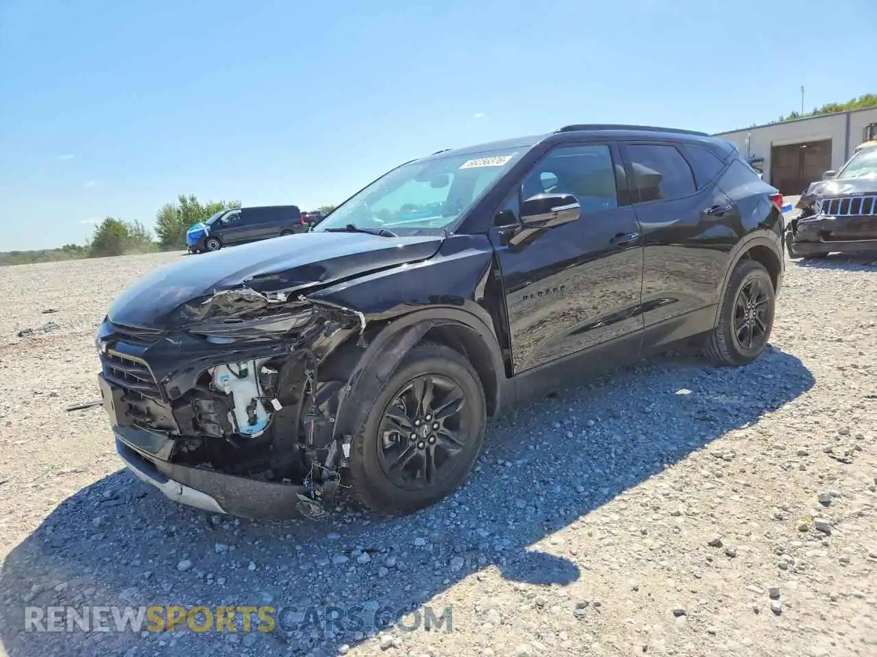 1 fotografías del automóvil dañado 3GNKBCRS1MS543677 CHEVROLET BLAZER 2021