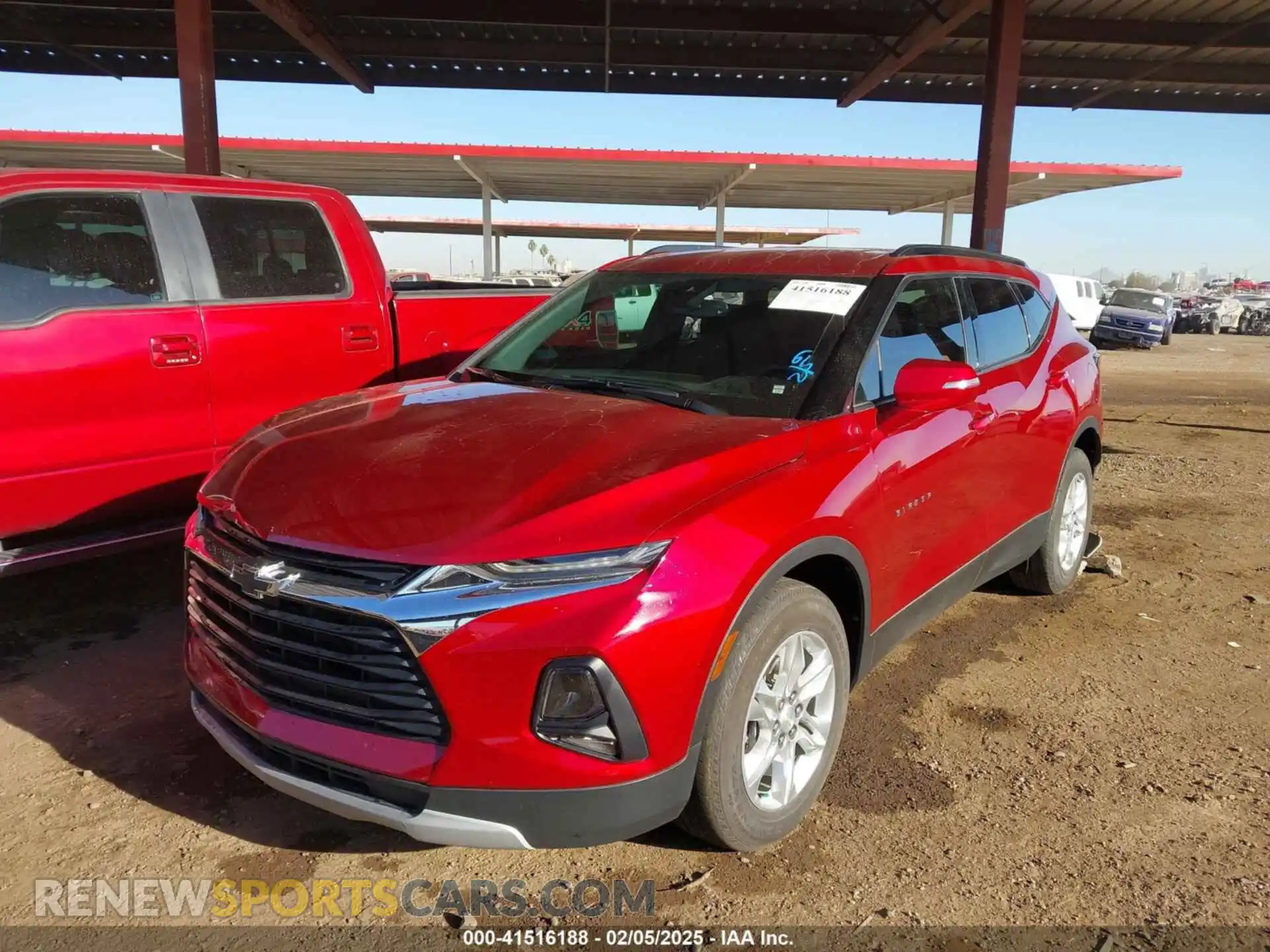 2 Photograph of a damaged car 3GNKBCRS1MS567431 CHEVROLET BLAZER 2021