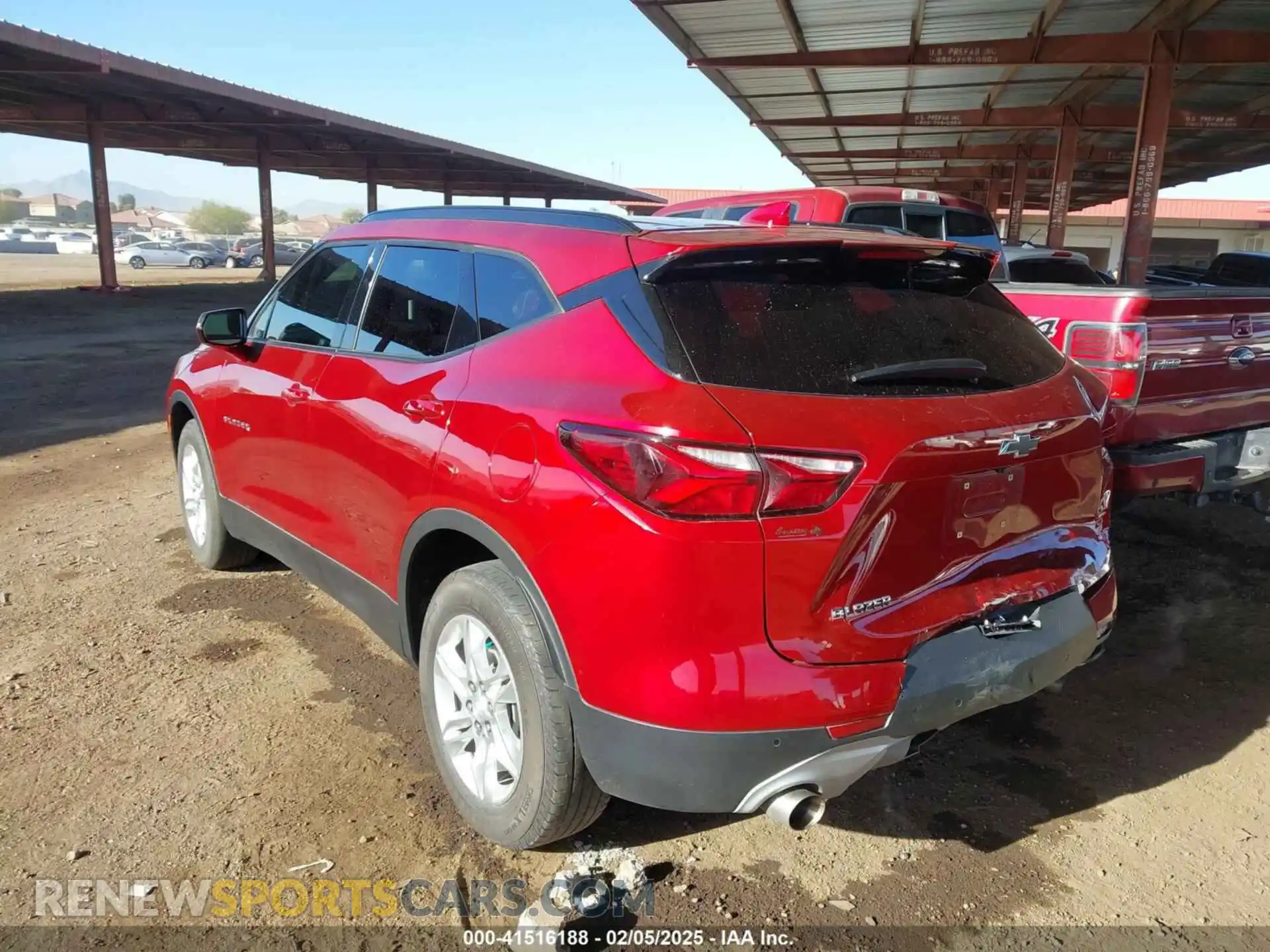 3 Photograph of a damaged car 3GNKBCRS1MS567431 CHEVROLET BLAZER 2021