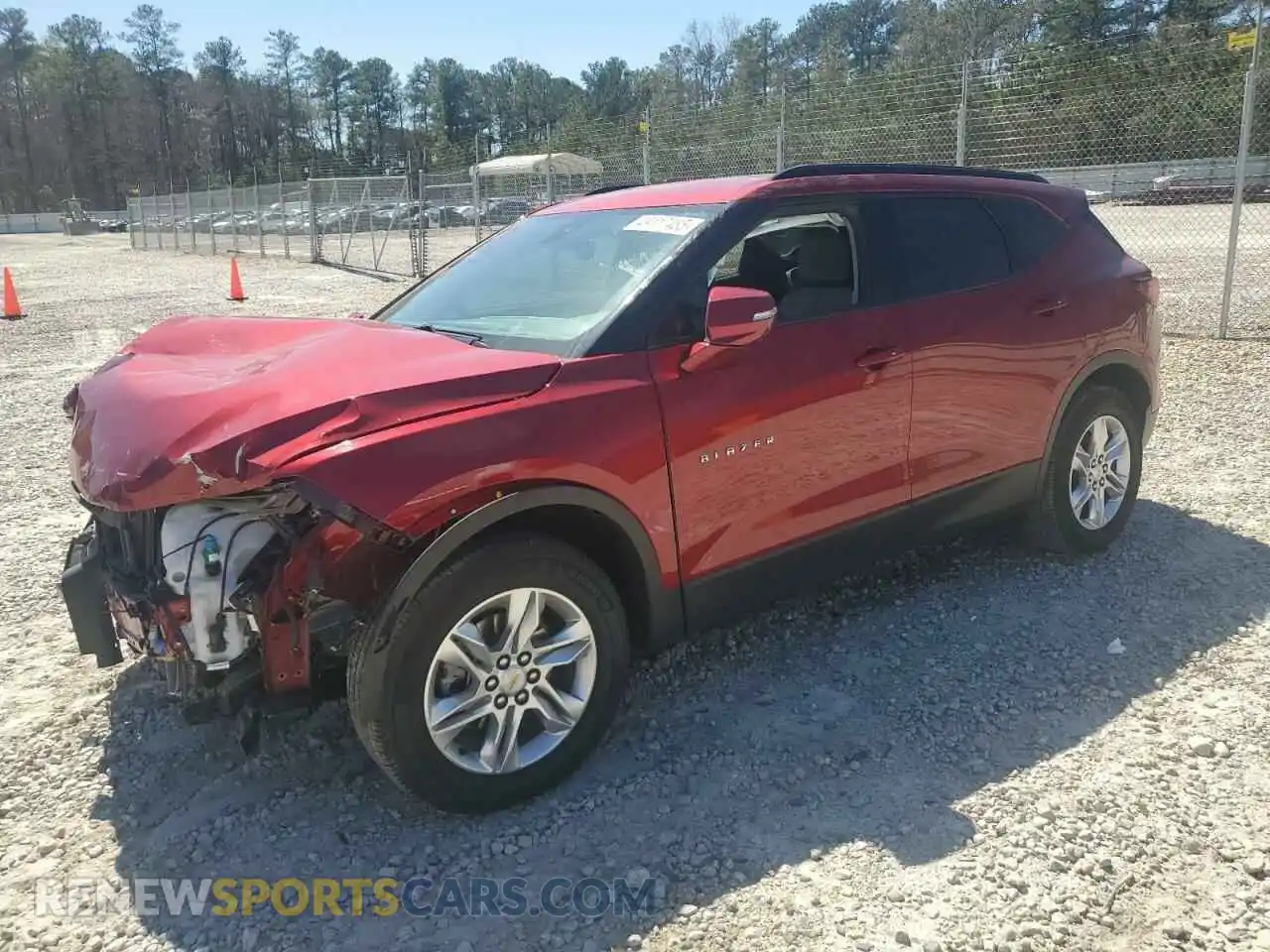 1 Photograph of a damaged car 3GNKBCRS1MS570801 CHEVROLET BLAZER 2021
