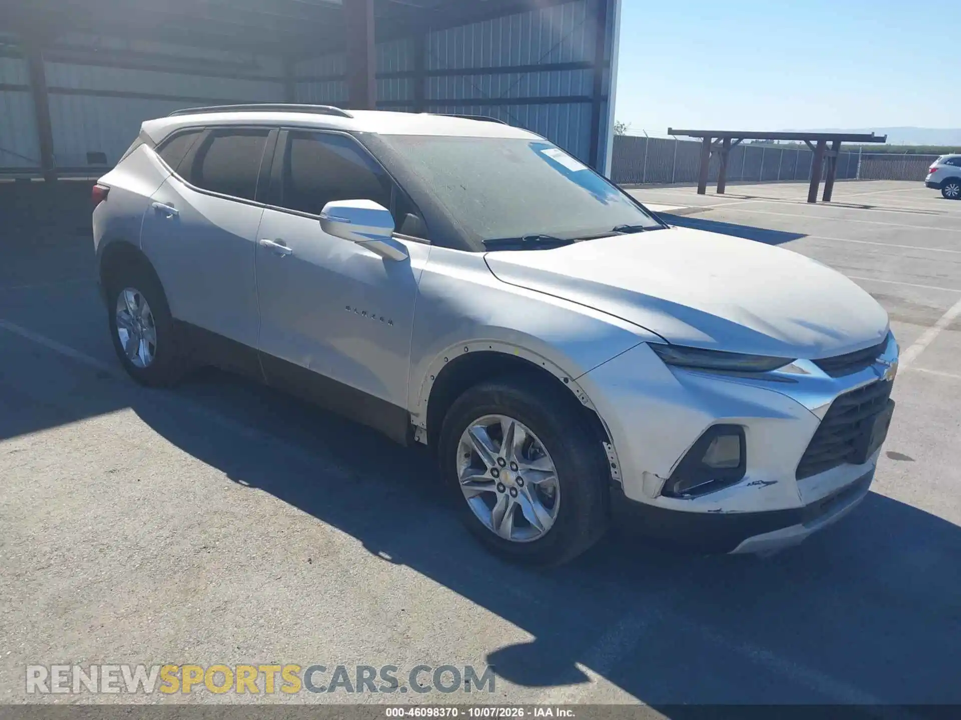 1 Photograph of a damaged car 3GNKBCRS2MS501180 CHEVROLET BLAZER 2021