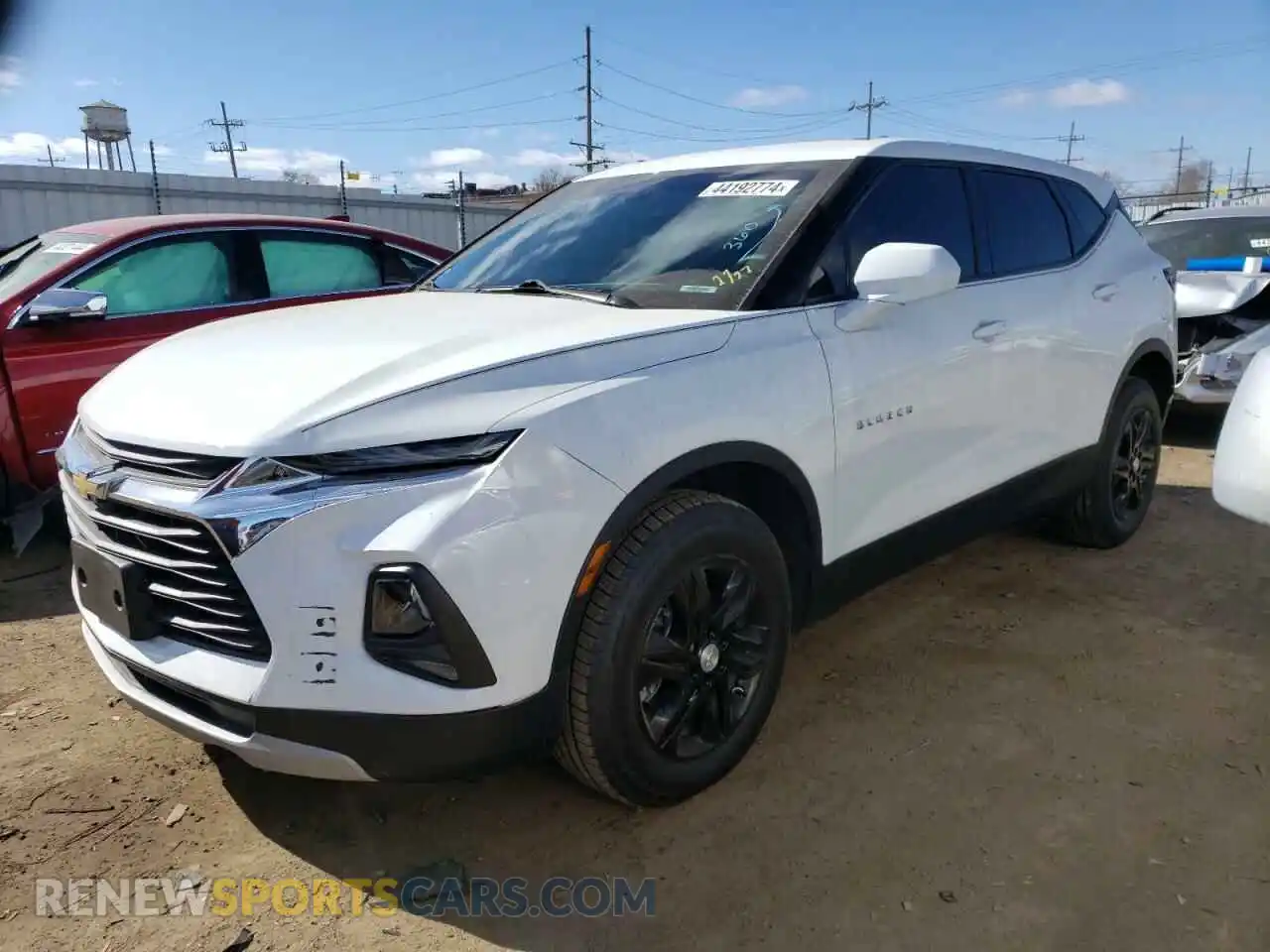 1 Photograph of a damaged car 3GNKBCRS2MS574159 CHEVROLET BLAZER 2021