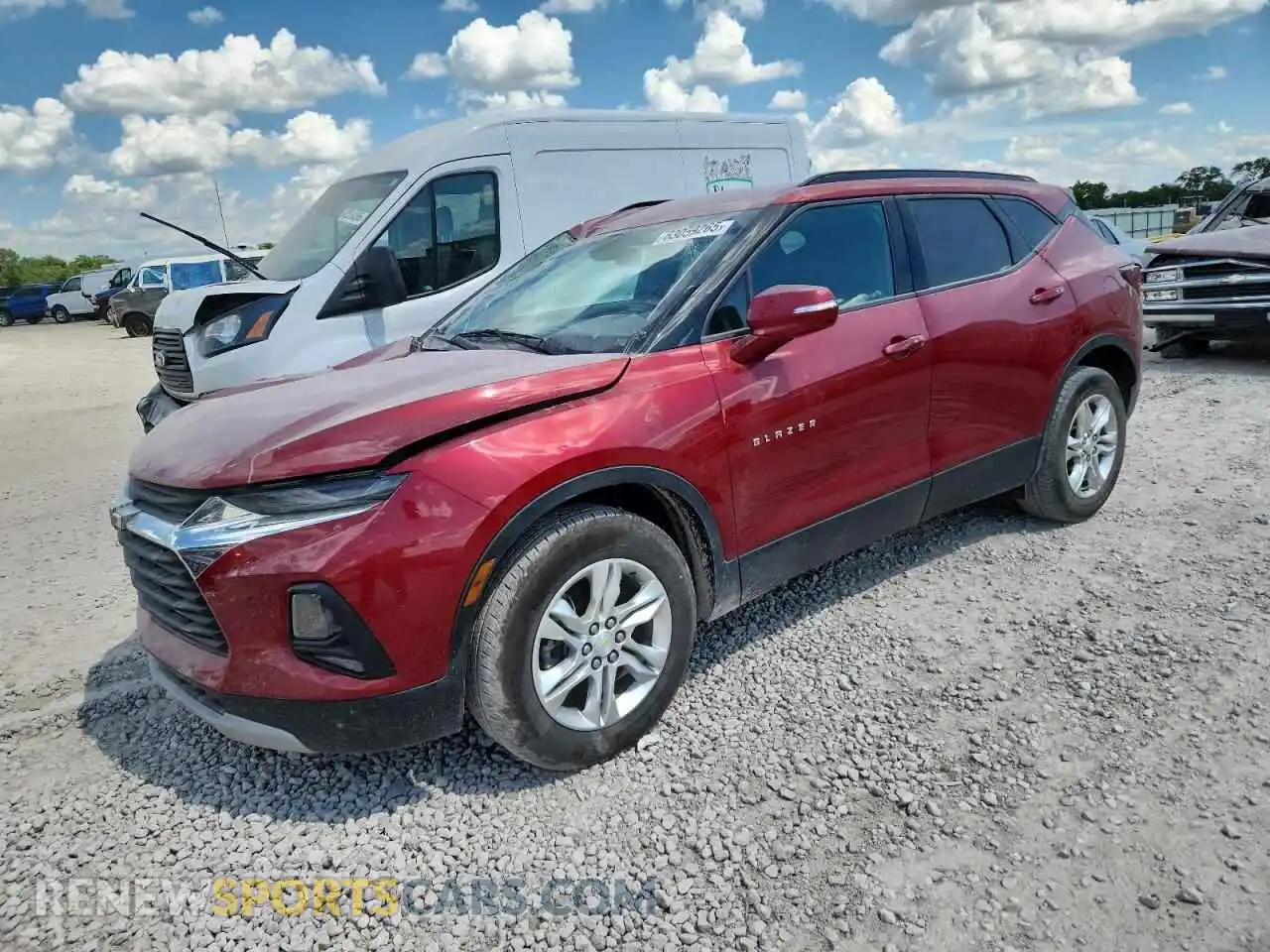 1 fotografías del automóvil dañado 3GNKBCRS3MS514844 CHEVROLET BLAZER 2021