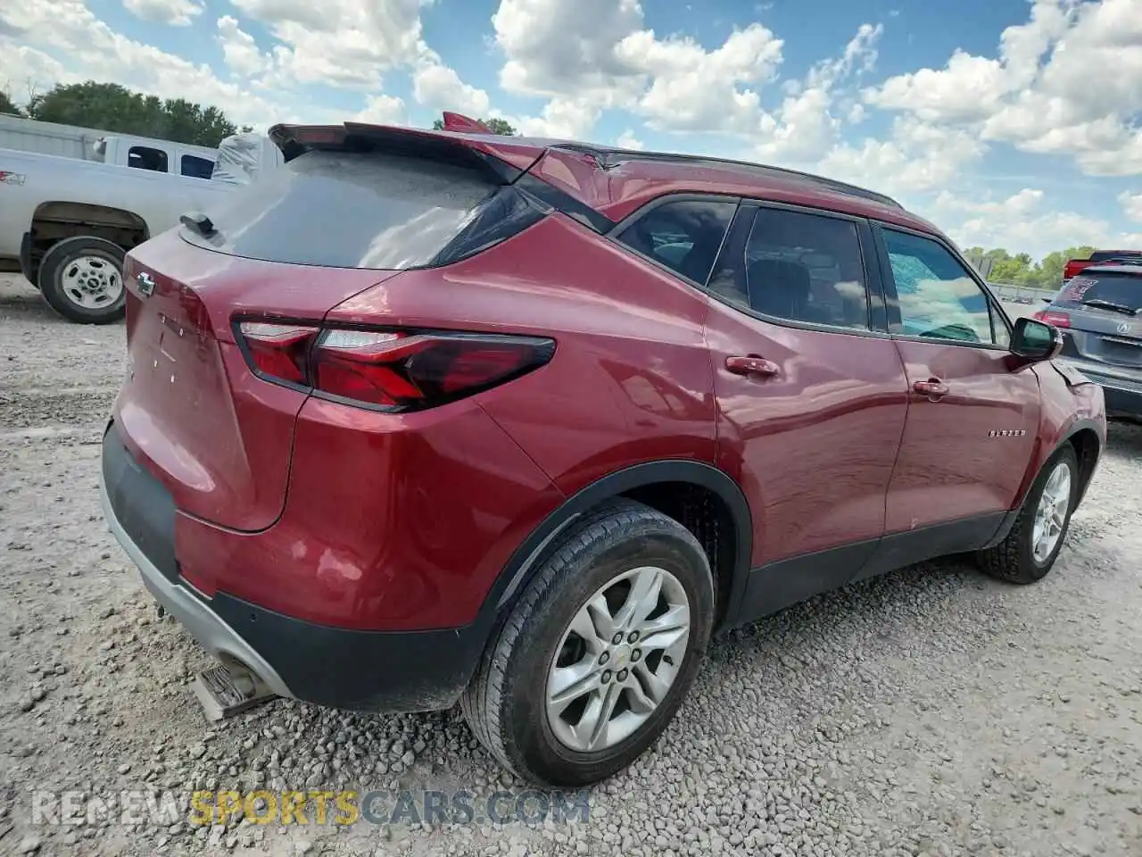 3 fotografías del automóvil dañado 3GNKBCRS3MS514844 CHEVROLET BLAZER 2021