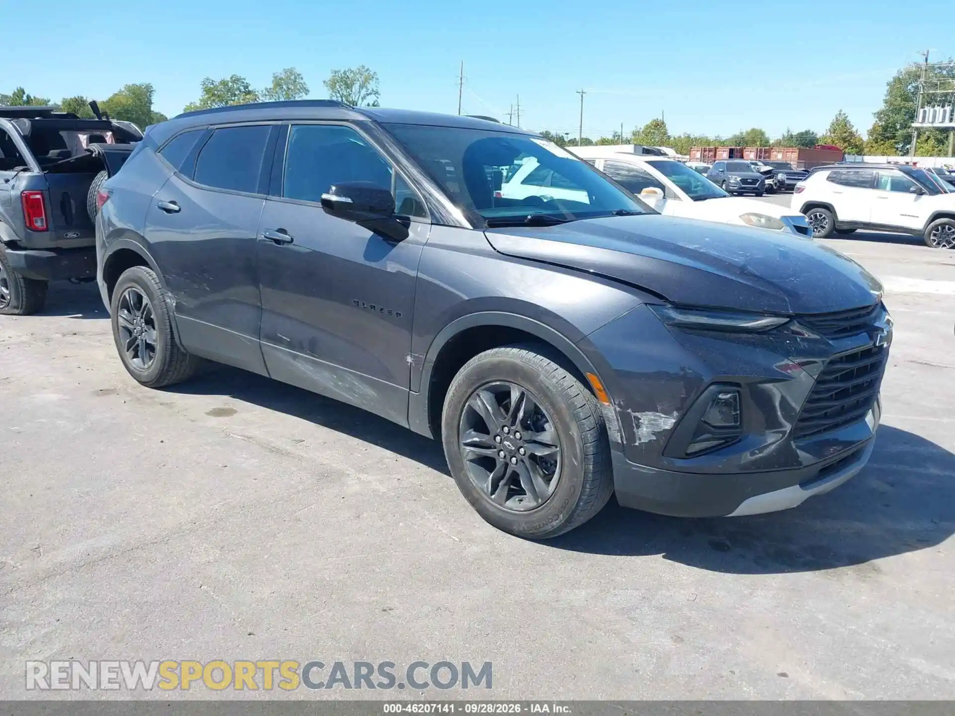 1 Photograph of a damaged car 3GNKBCRS3MS529604 CHEVROLET BLAZER 2021