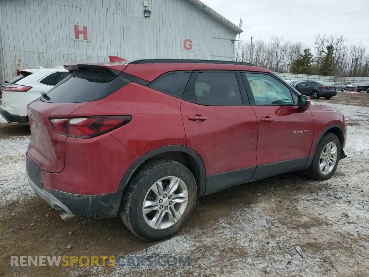 3 Photograph of a damaged car 3GNKBCRS3MS555250 CHEVROLET BLAZER 2021