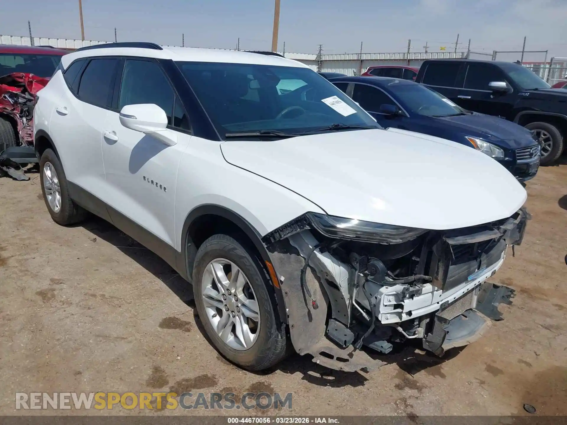 1 Photograph of a damaged car 3GNKBCRS3MS571352 CHEVROLET BLAZER 2021