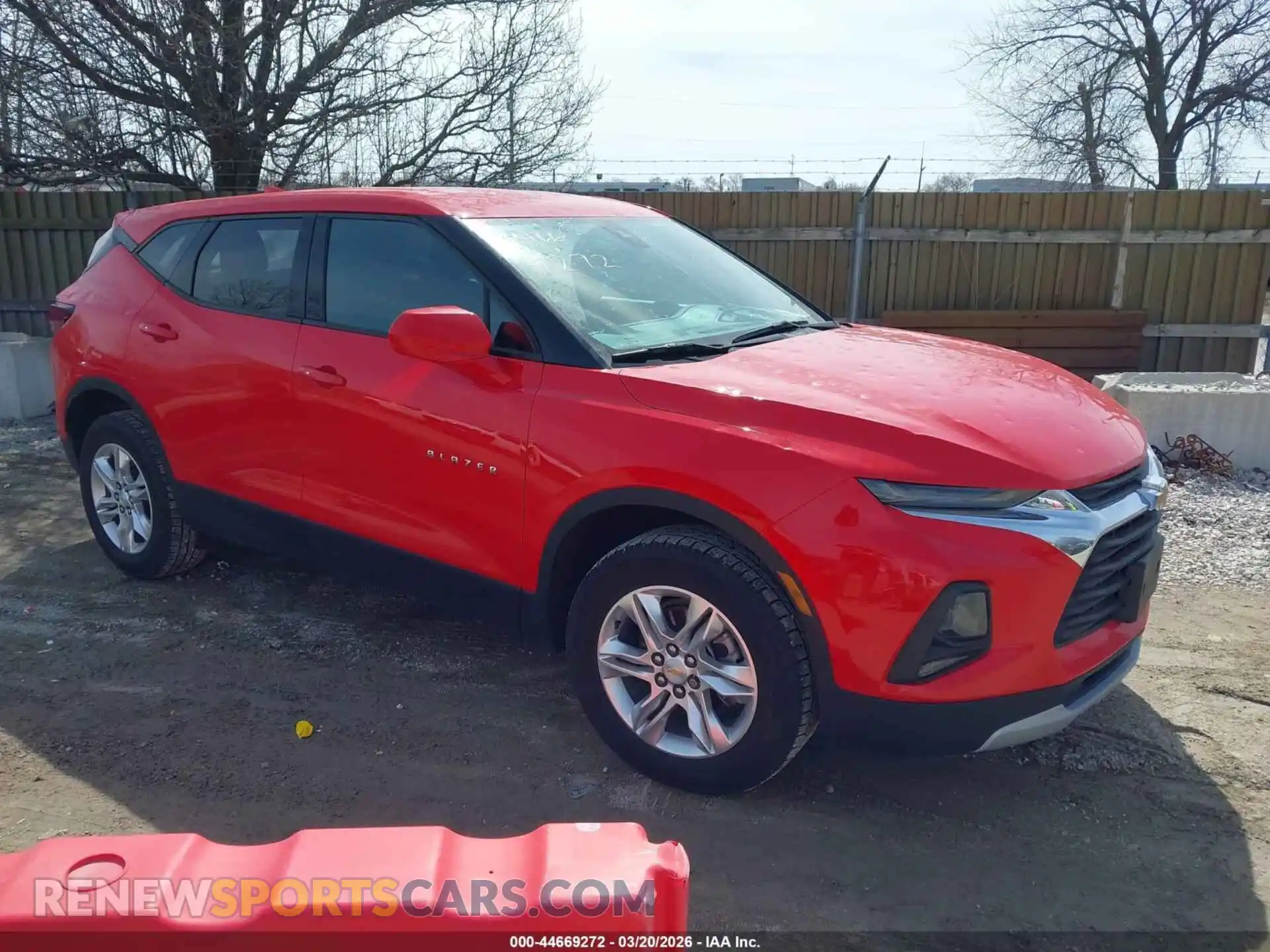 1 Photograph of a damaged car 3GNKBCRS3MS584733 CHEVROLET BLAZER 2021