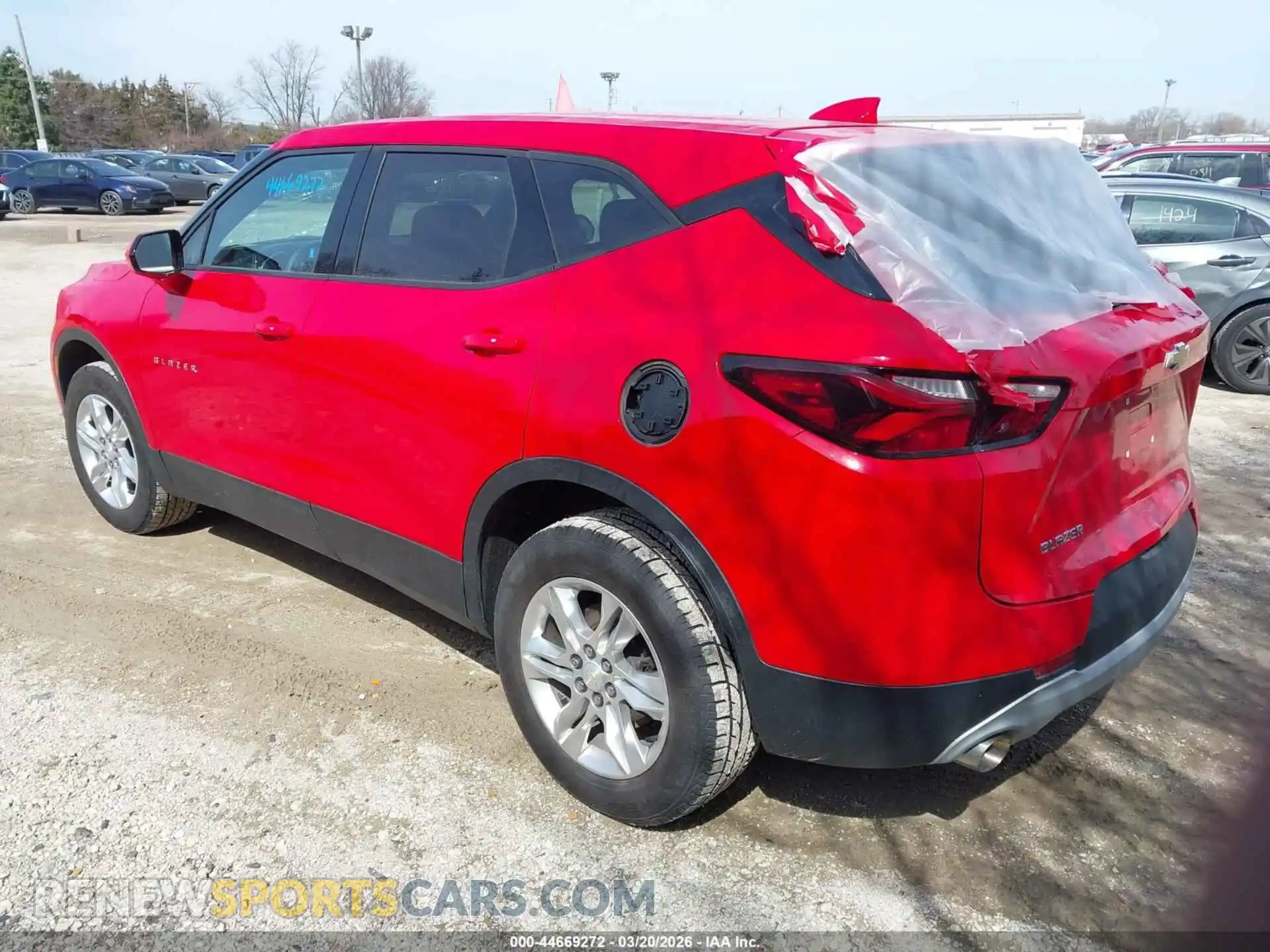 3 Photograph of a damaged car 3GNKBCRS3MS584733 CHEVROLET BLAZER 2021