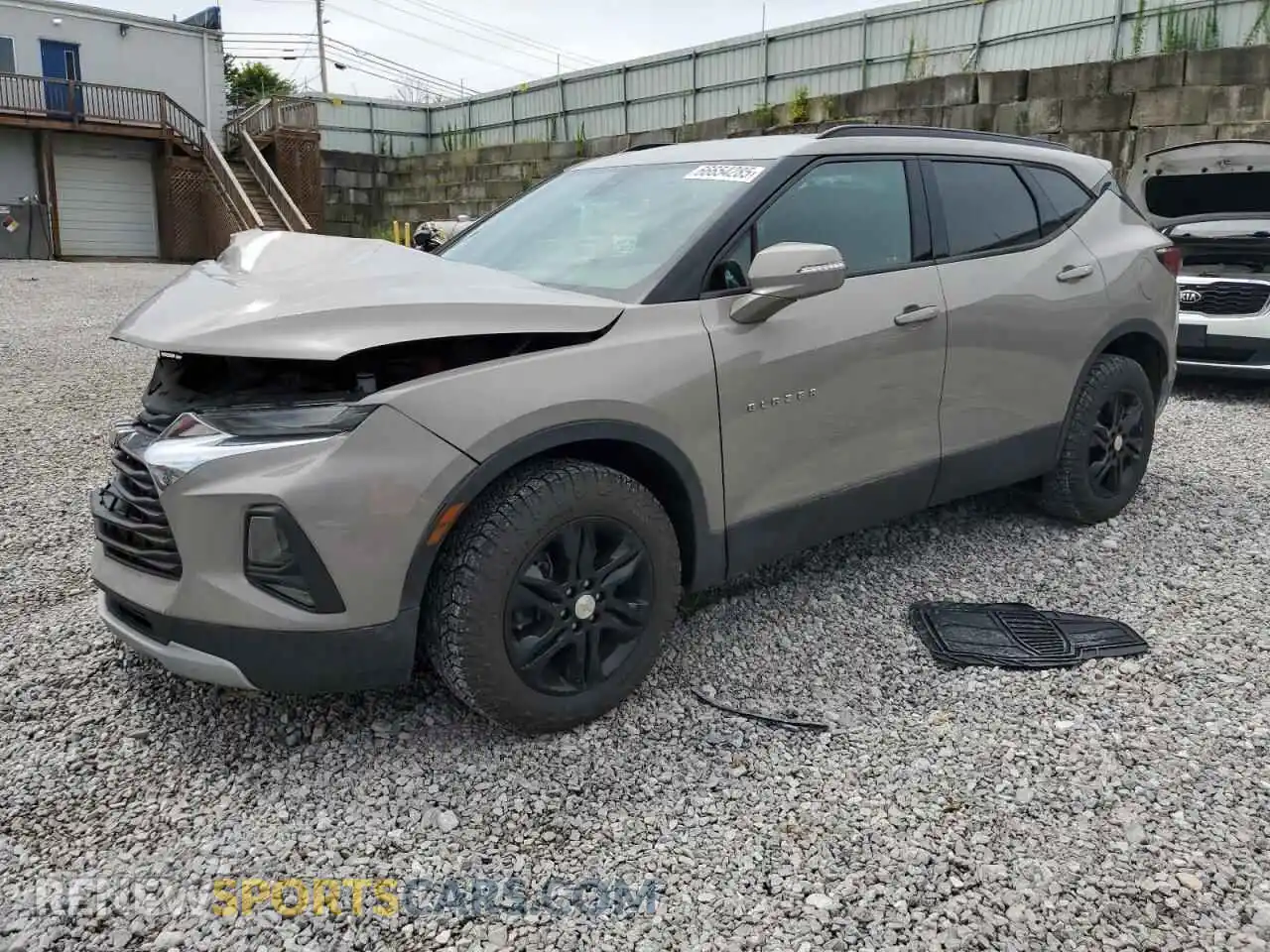 1 Photograph of a damaged car 3GNKBCRS4MS520006 CHEVROLET BLAZER 2021