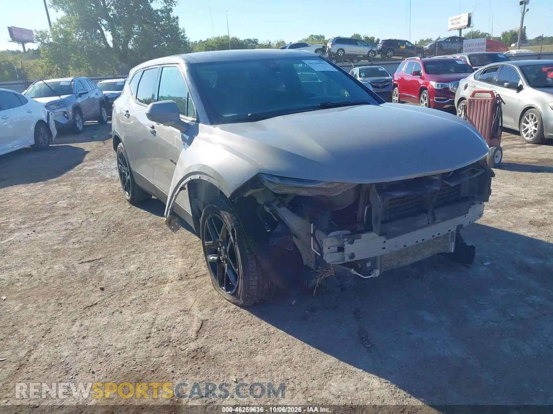 1 Photograph of a damaged car 3GNKBCRS4MS561705 CHEVROLET BLAZER 2021