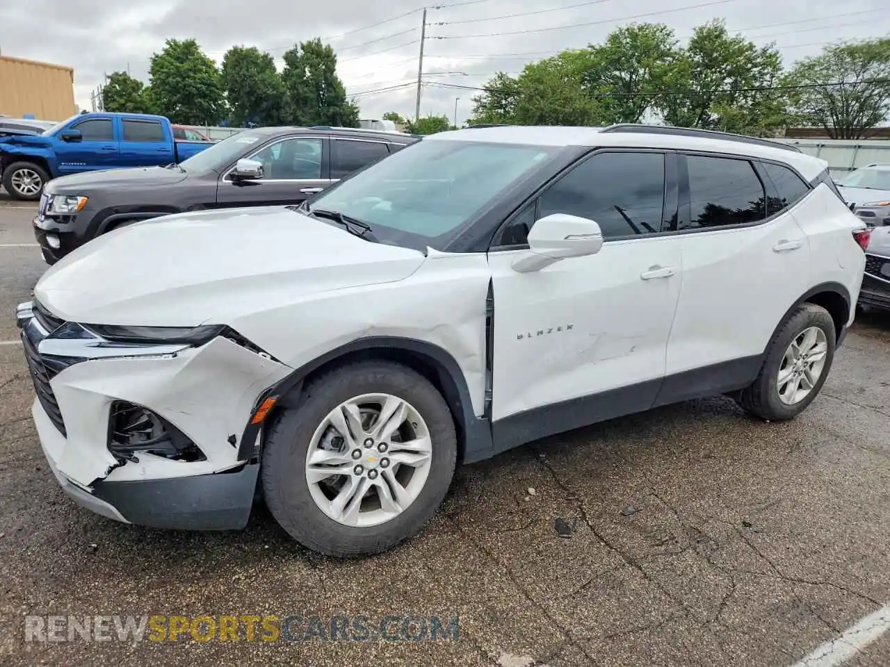 1 Photograph of a damaged car 3GNKBCRS5MS564287 CHEVROLET BLAZER 2021