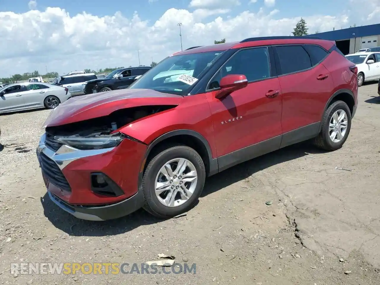 1 Photograph of a damaged car 3GNKBCRS6MS524834 CHEVROLET BLAZER 2021