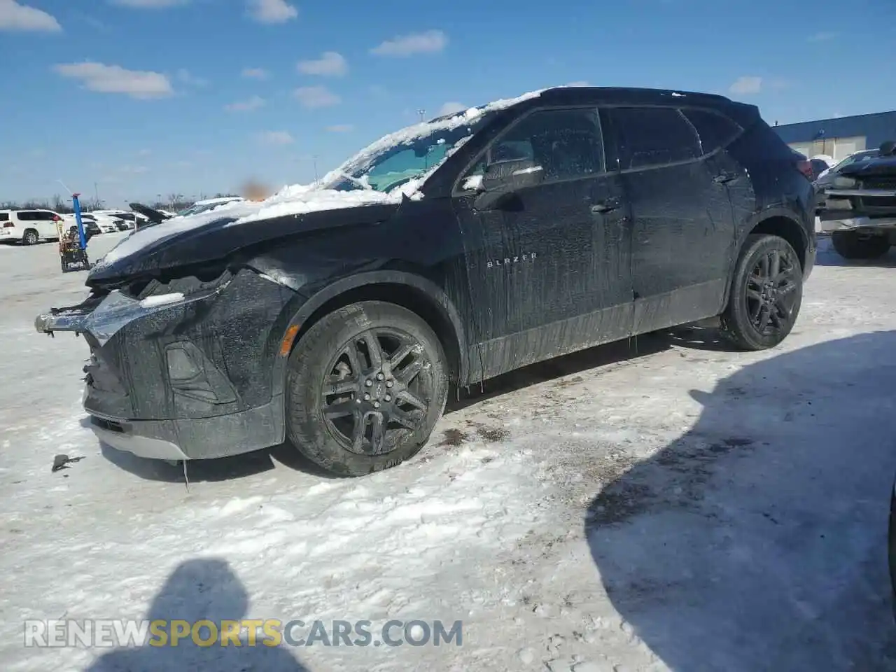 1 Photograph of a damaged car 3GNKBCRS6MS527264 CHEVROLET BLAZER 2021