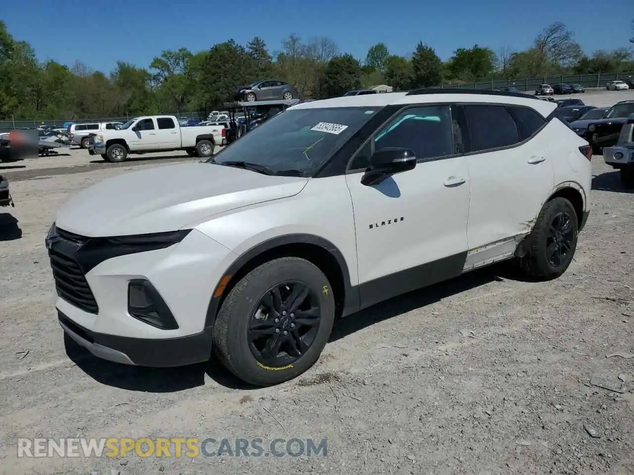 1 Photograph of a damaged car 3GNKBCRS6MS527409 CHEVROLET BLAZER 2021