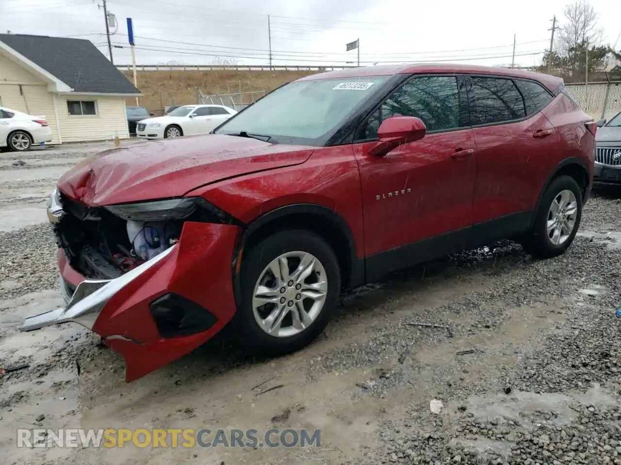1 Photograph of a damaged car 3GNKBCRS6MS577548 CHEVROLET BLAZER 2021