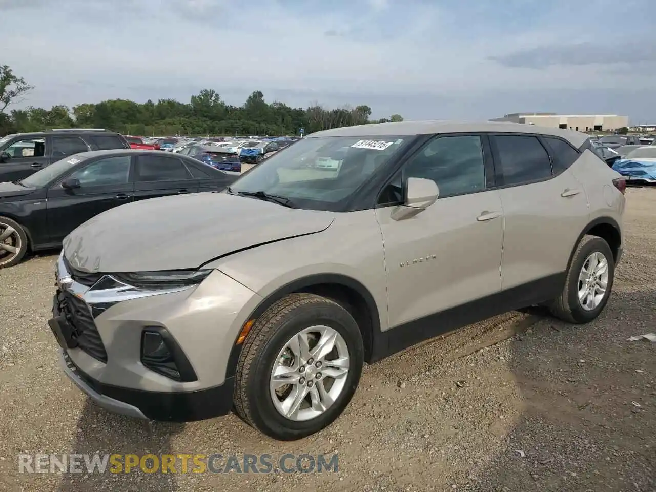 1 Photograph of a damaged car 3GNKBCRS7MS503877 CHEVROLET BLAZER 2021