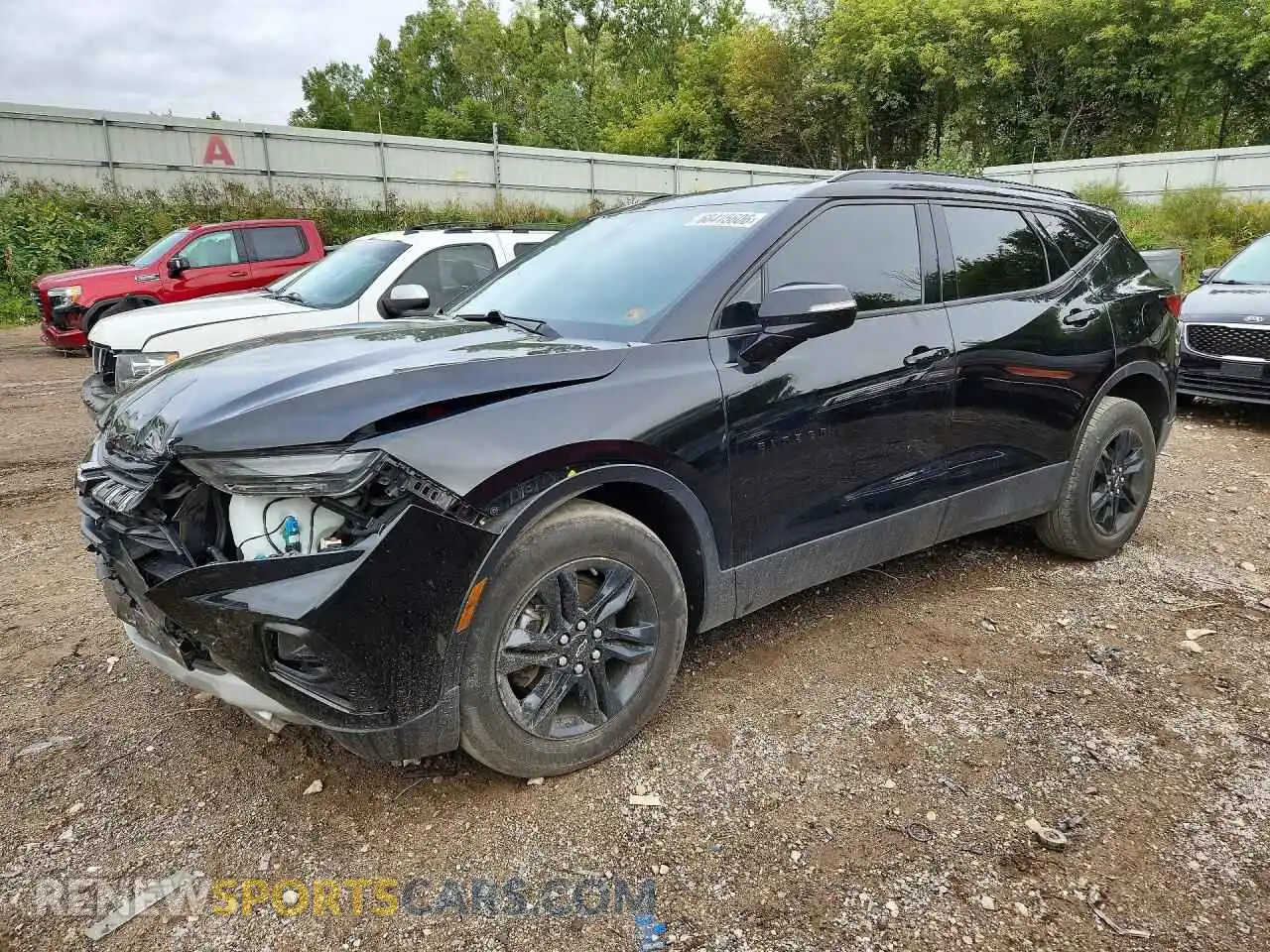 1 Photograph of a damaged car 3GNKBCRS8MS528268 CHEVROLET BLAZER 2021