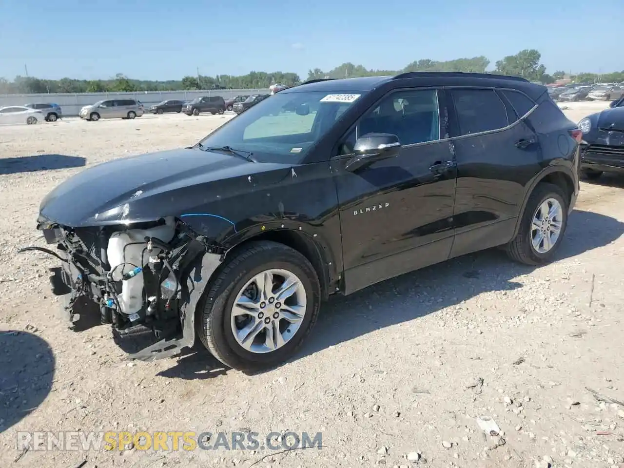 1 Photograph of a damaged car 3GNKBCRS9MS584137 CHEVROLET BLAZER 2021