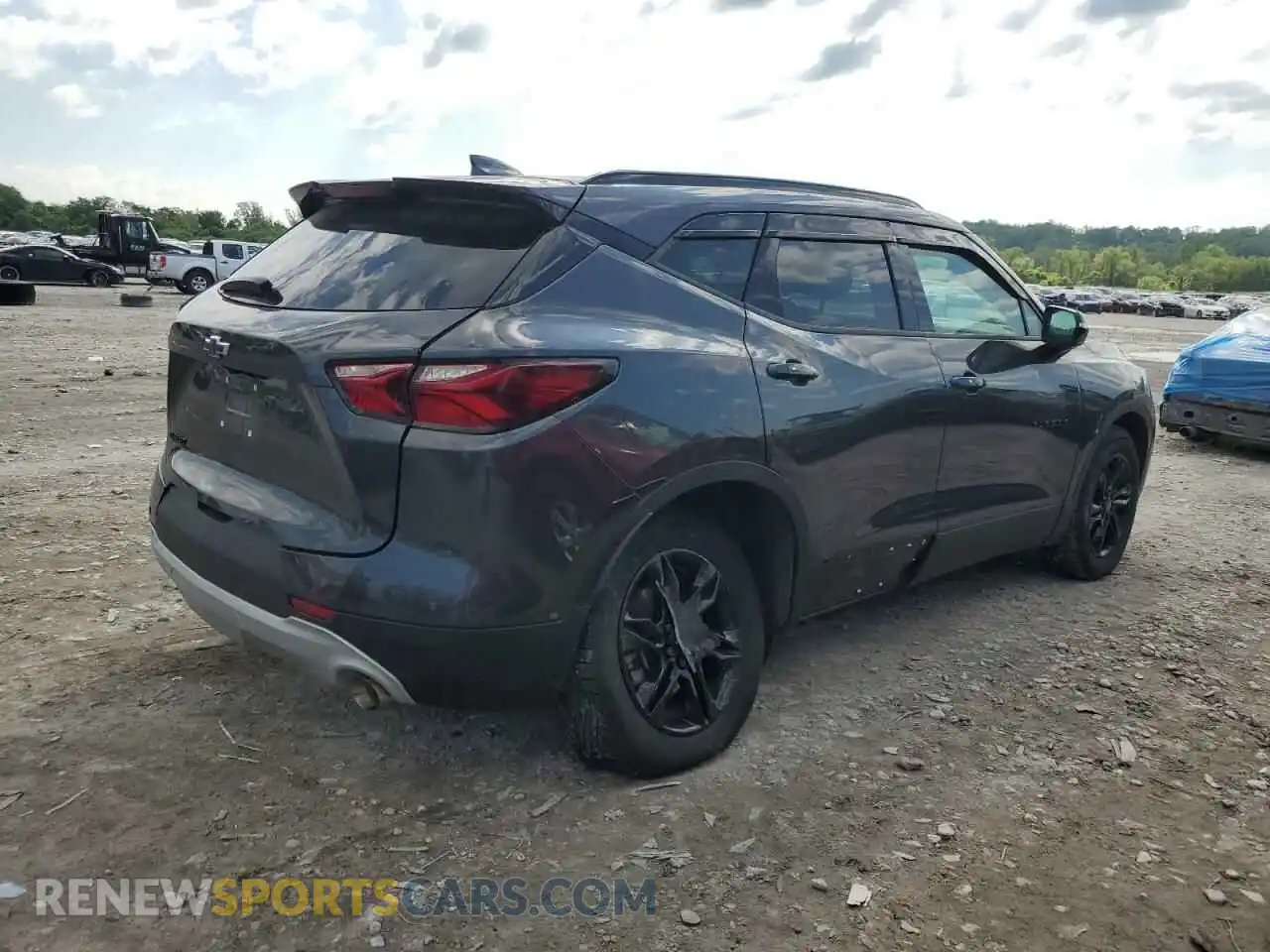 3 Photograph of a damaged car 3GNKBCRSXMS505350 CHEVROLET BLAZER 2021