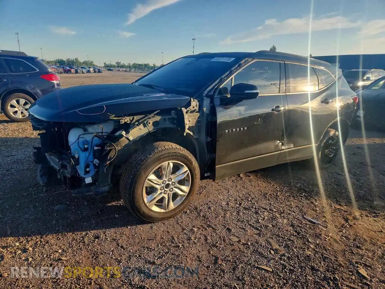 1 Photograph of a damaged car 3GNKBCRSXMS514176 CHEVROLET BLAZER 2021
