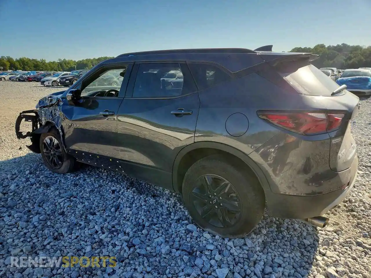 2 Photograph of a damaged car 3GNKBCRSXMS521161 CHEVROLET BLAZER 2021