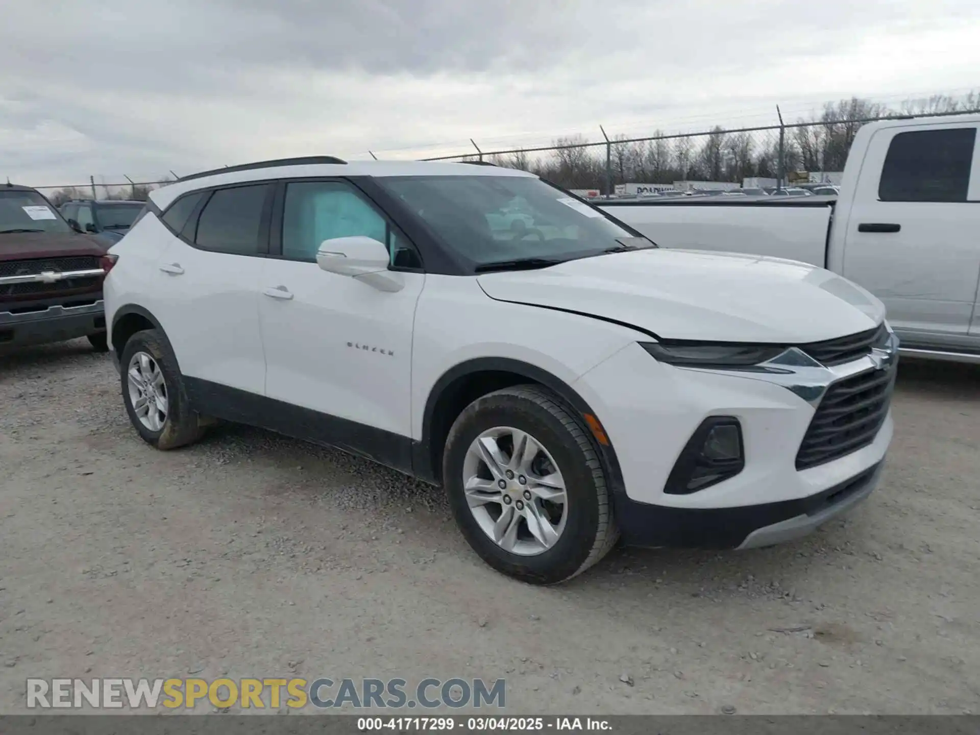 1 Photograph of a damaged car 3GNKBCRSXMS551244 CHEVROLET BLAZER 2021