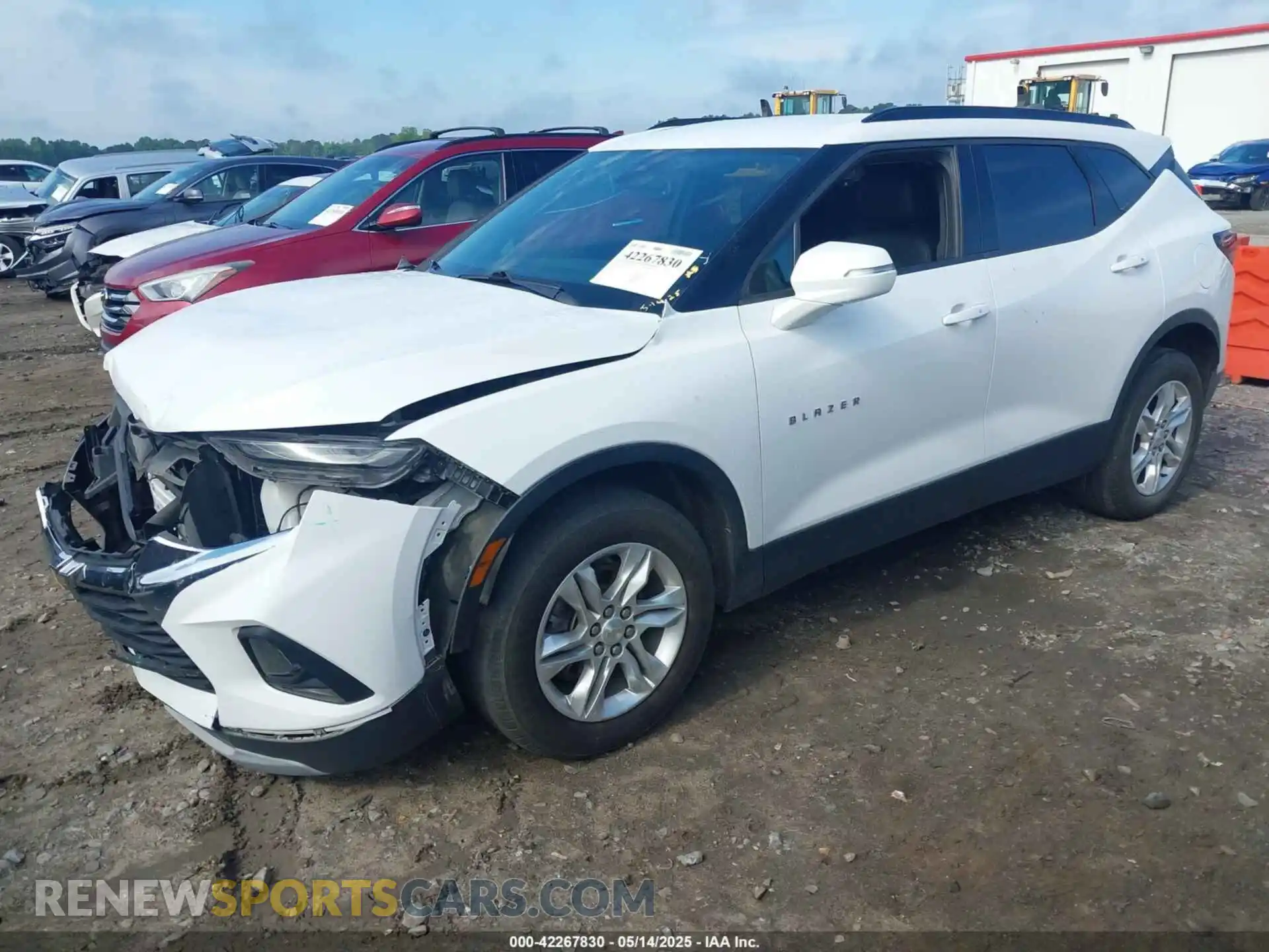 2 Photograph of a damaged car 3GNKBDRS2MS510306 CHEVROLET BLAZER 2021