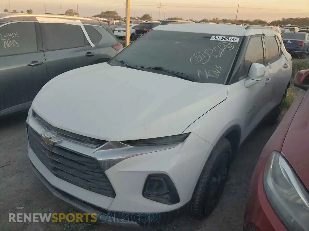 1 Фотография поврежденного автомобиля 3GNKBDRS3MS510251 CHEVROLET BLAZER 2021