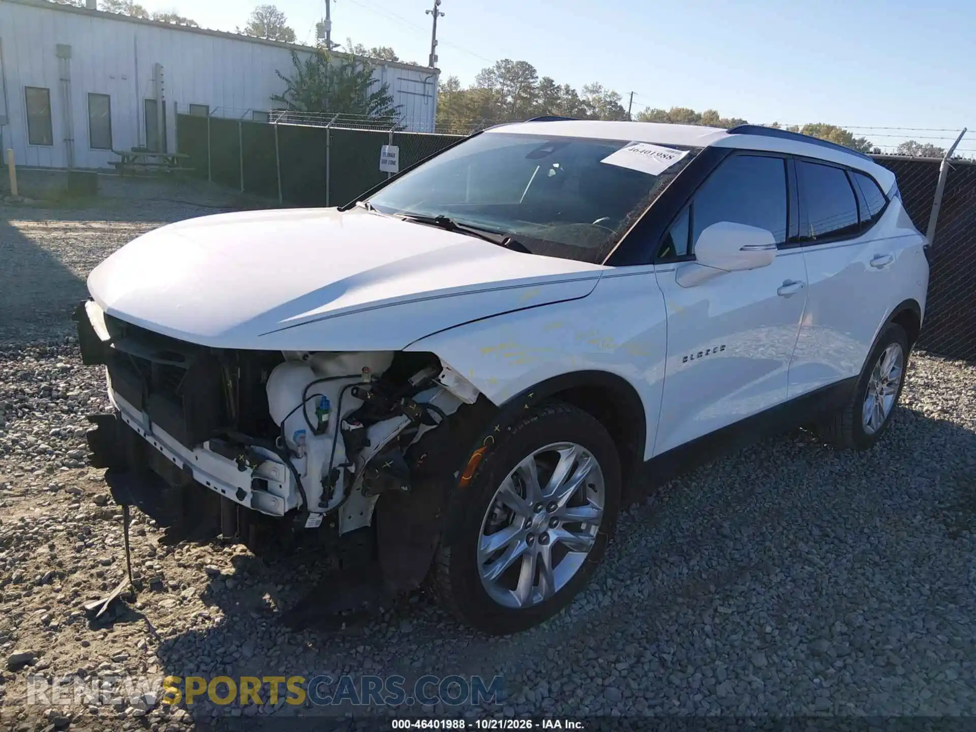 2 fotografías del automóvil dañado 3GNKBDRS3MS522710 CHEVROLET BLAZER 2021