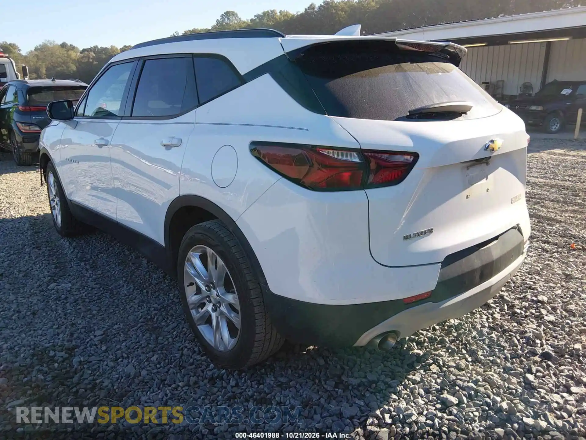 3 fotografías del automóvil dañado 3GNKBDRS3MS522710 CHEVROLET BLAZER 2021