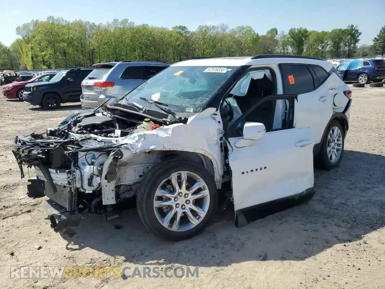 1 Photograph of a damaged car 3GNKBDRS4MS500747 CHEVROLET BLAZER 2021