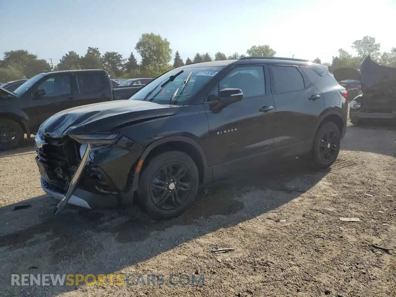 1 Photograph of a damaged car 3GNKBDRS9MS554903 CHEVROLET BLAZER 2021