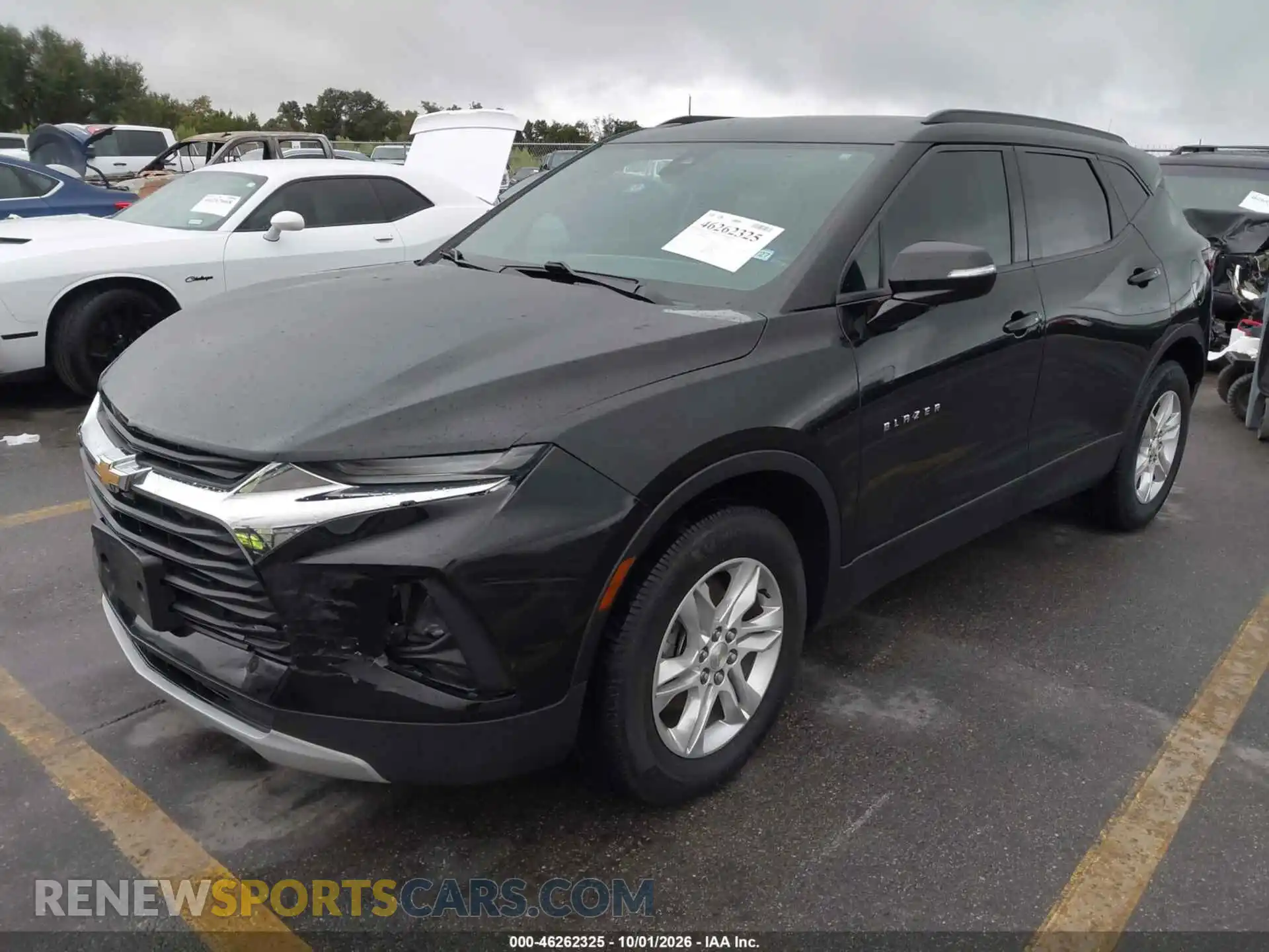 2 Photograph of a damaged car 3GNKBDRSXMS505838 CHEVROLET BLAZER 2021