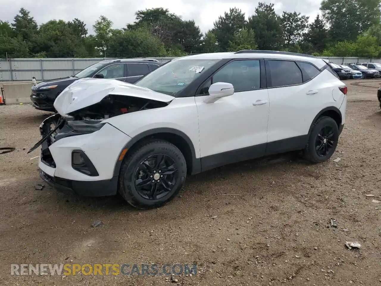 1 Photograph of a damaged car 3GNKBDRSXMS537544 CHEVROLET BLAZER 2021