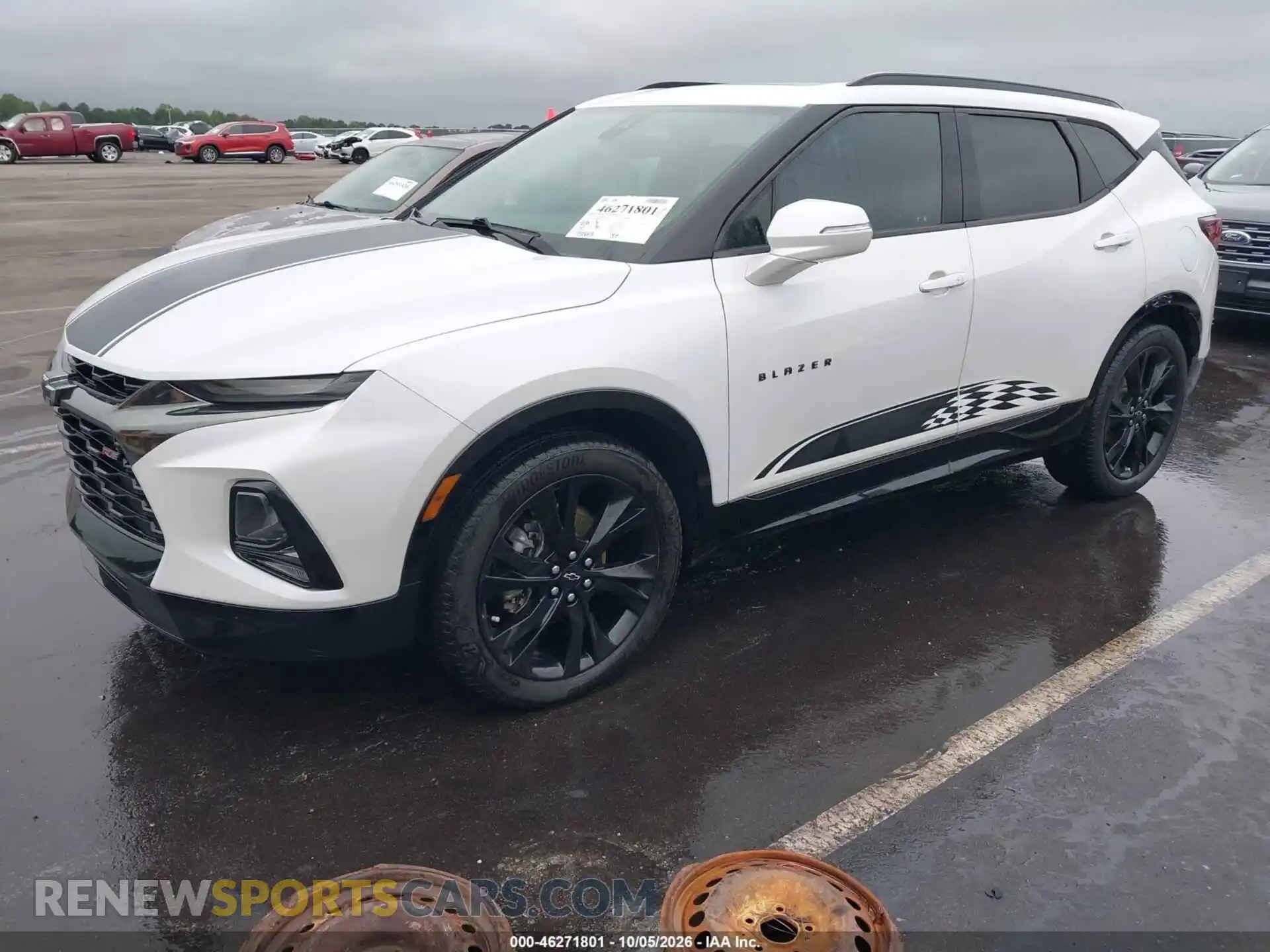 2 Фотография поврежденного автомобиля 3GNKBERS0MS529927 CHEVROLET BLAZER 2021