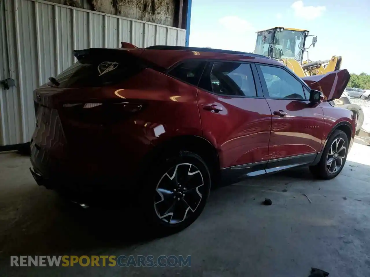3 Фотография поврежденного автомобиля 3GNKBERS0MS550972 CHEVROLET BLAZER 2021