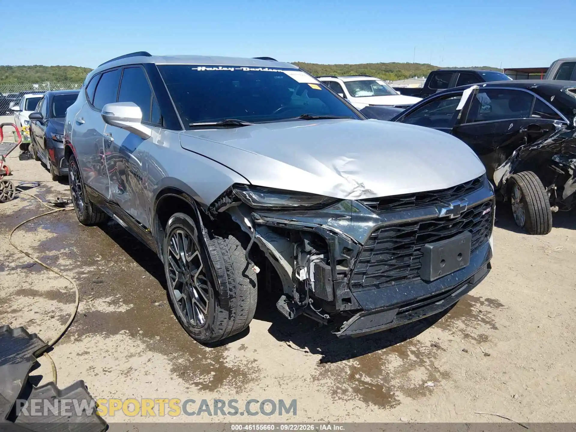 1 Photograph of a damaged car 3GNKBERS1MS534523 CHEVROLET BLAZER 2021