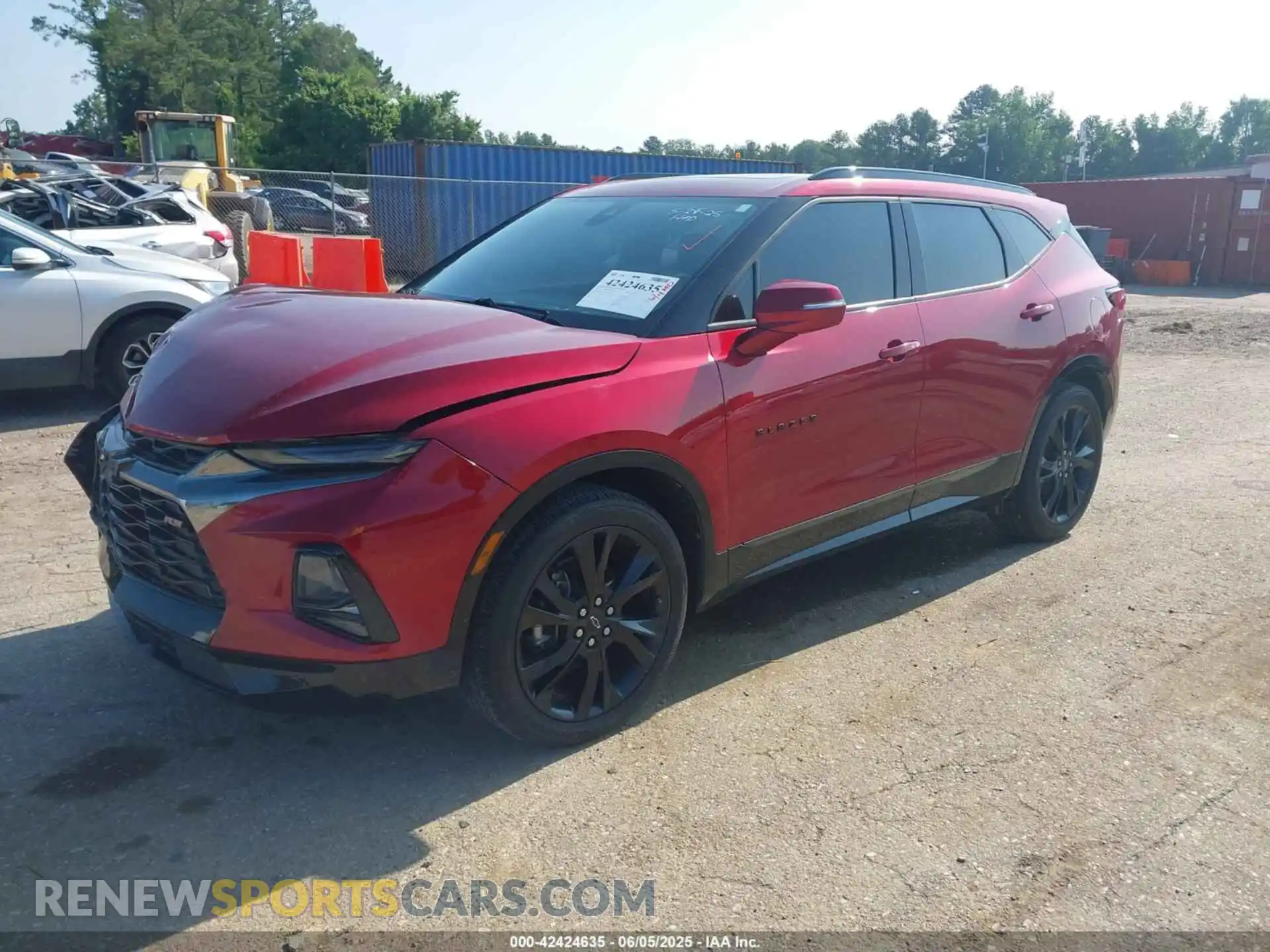 2 Photograph of a damaged car 3GNKBERS2MS503863 CHEVROLET BLAZER 2021