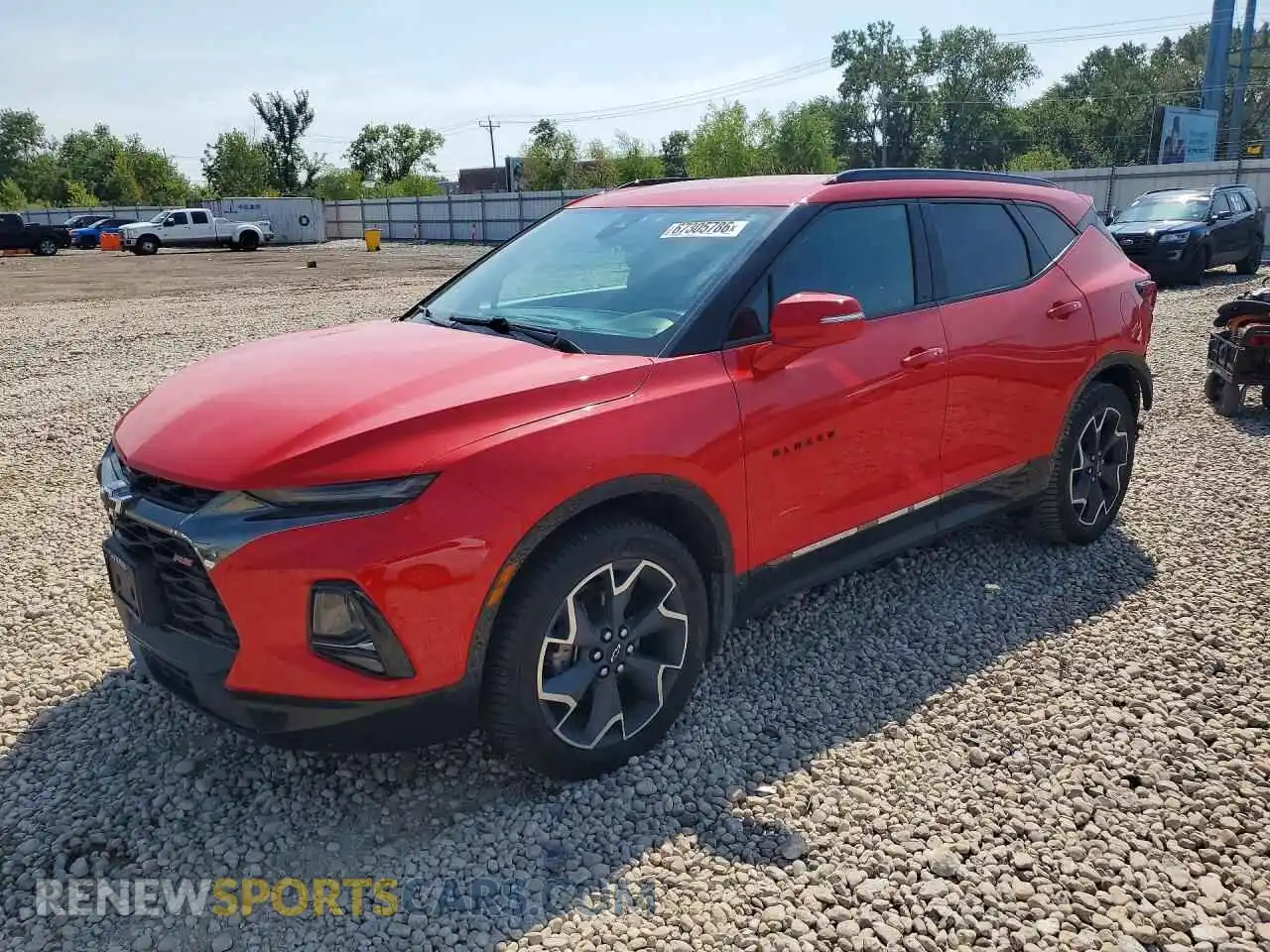 1 Фотография поврежденного автомобиля 3GNKBERS2MS519206 CHEVROLET BLAZER 2021