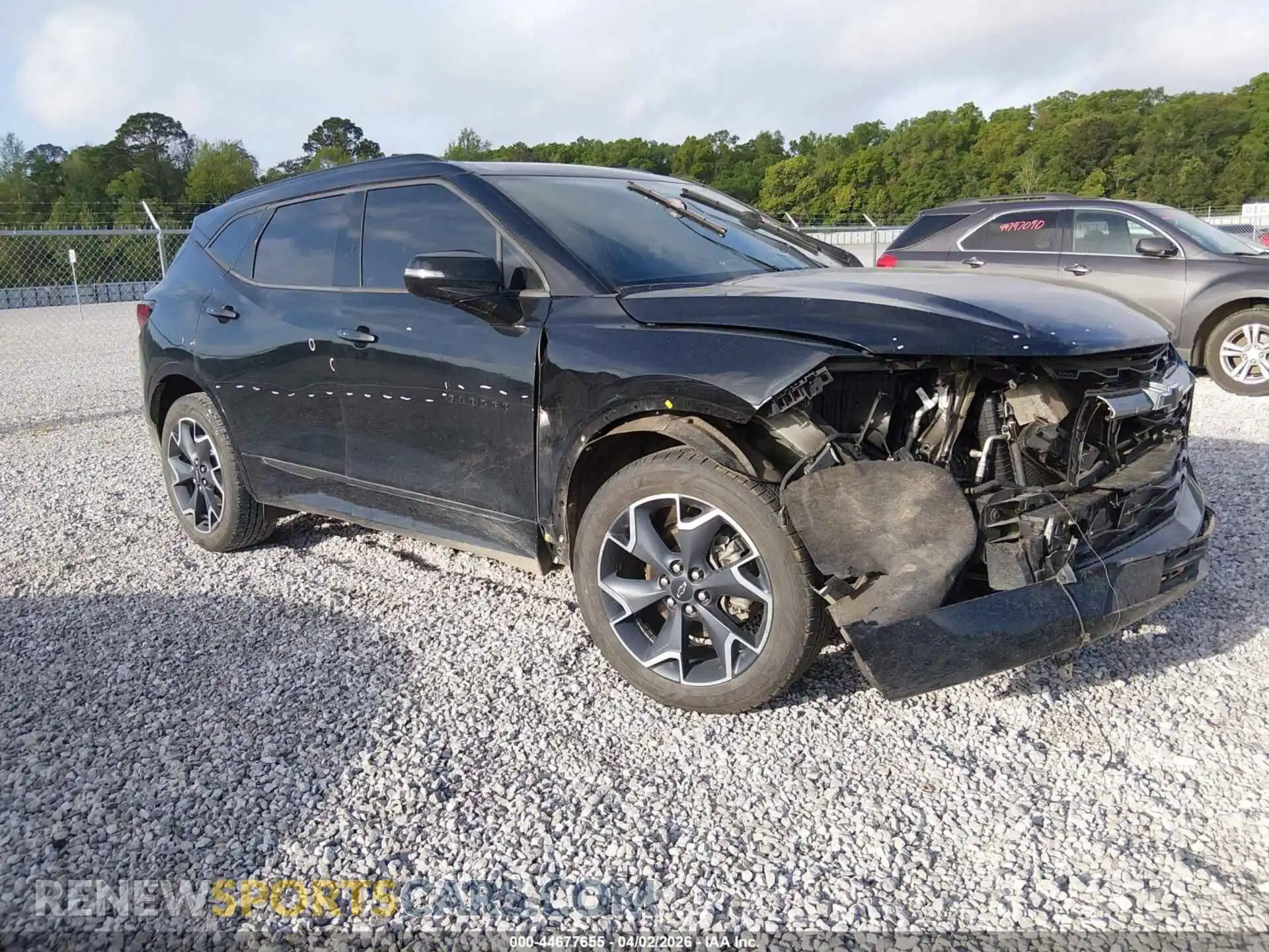 1 Photograph of a damaged car 3GNKBERS2MS529914 CHEVROLET BLAZER 2021