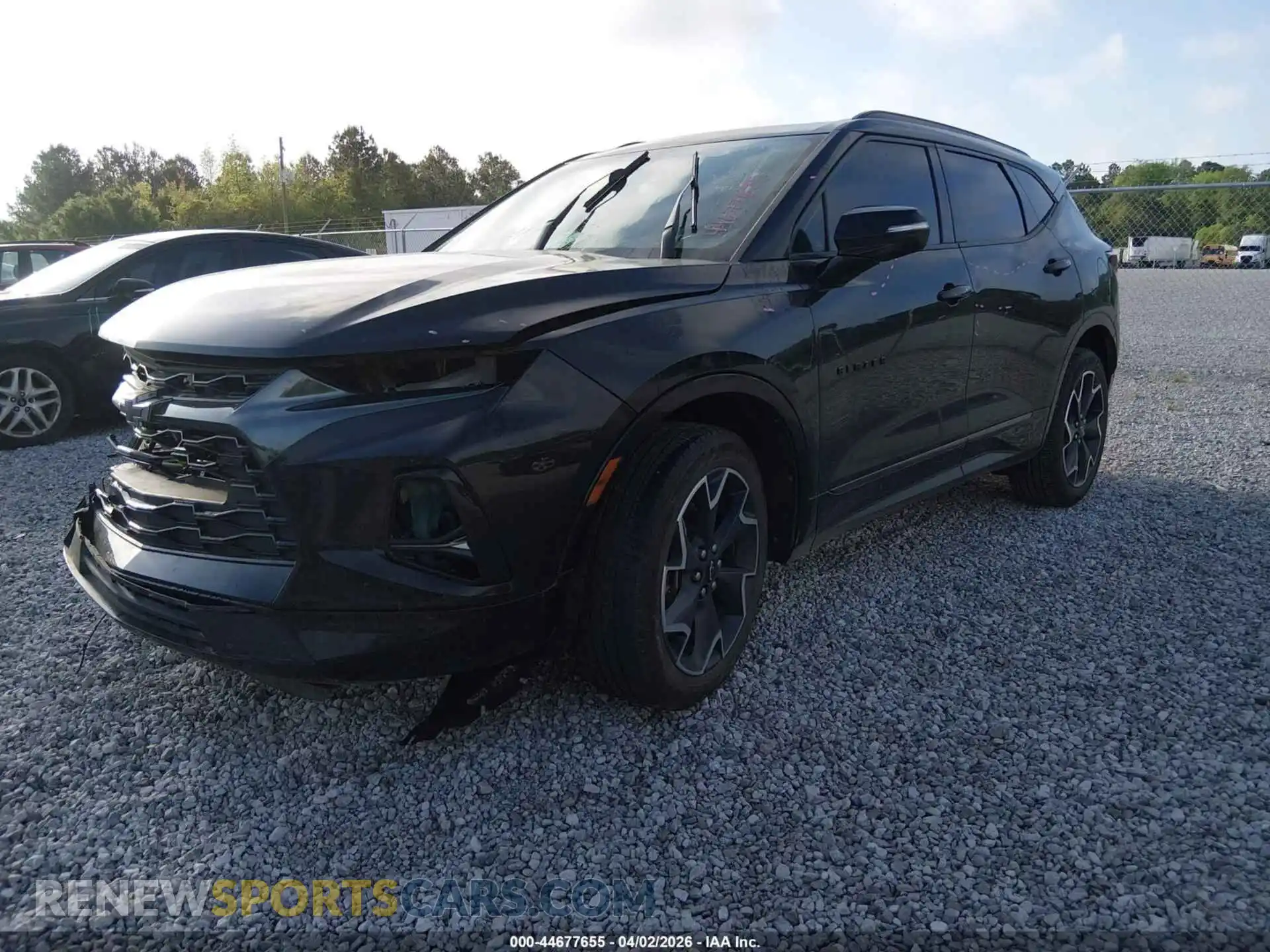 2 Photograph of a damaged car 3GNKBERS2MS529914 CHEVROLET BLAZER 2021