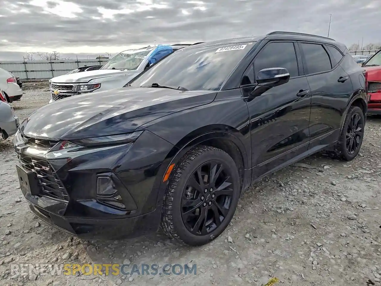 1 Photograph of a damaged car 3GNKBERS2MS564470 CHEVROLET BLAZER 2021
